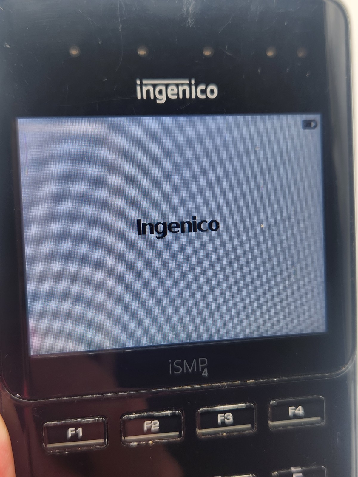 INGENICO ISMP4 POS Terminal Credit Card Reader Barcode Scanner IMP657-USSTC03A
