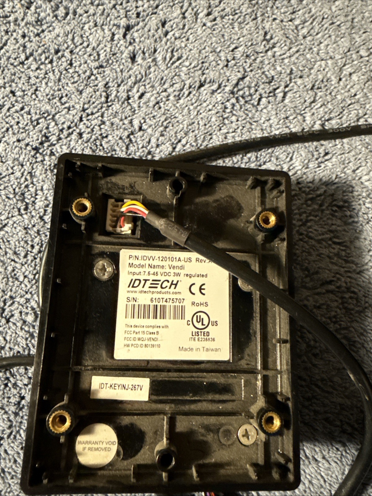 USAT Cantaloupe ePort Credit Card Reader For Vending Machines.