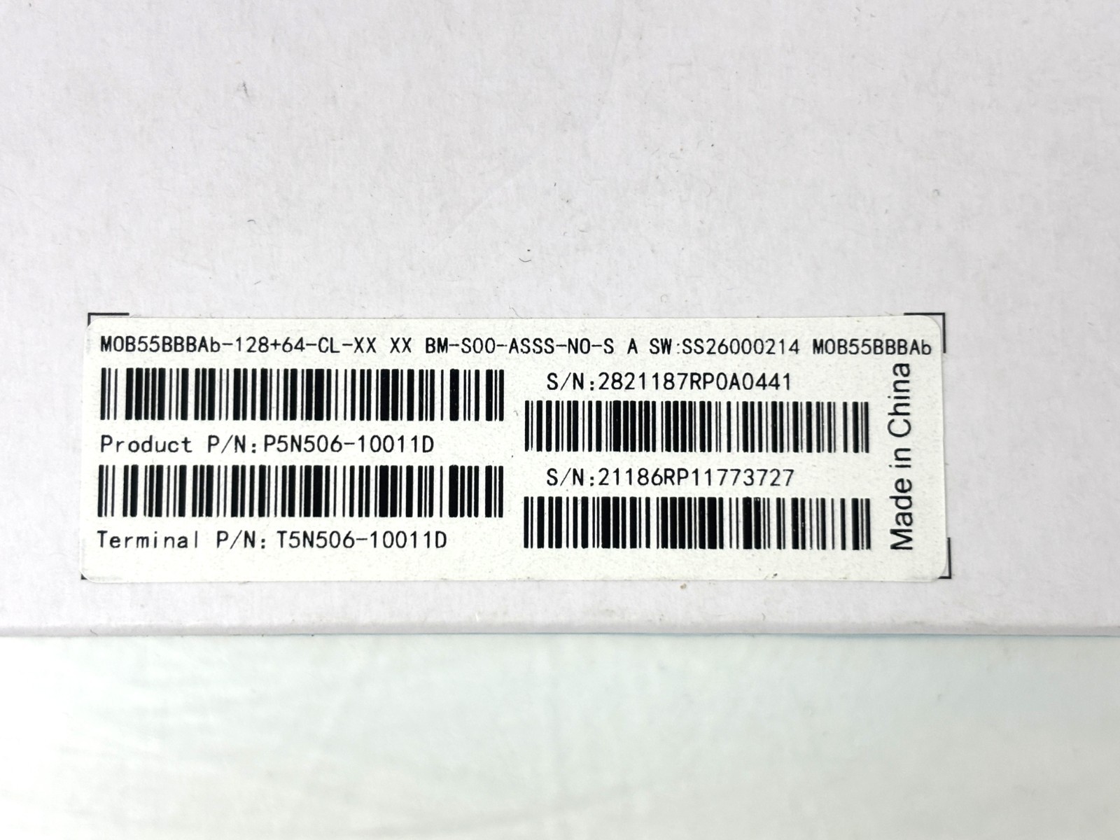 NEW Ingenico Moby 5500 Credit Card Reader Mobile POS Bluetooth P5N506-100012D
