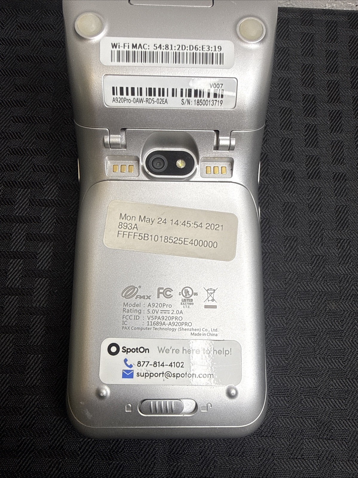 PAX A920 Pro SmartPOS Payment Terminal Android – Turn On For Parts Only