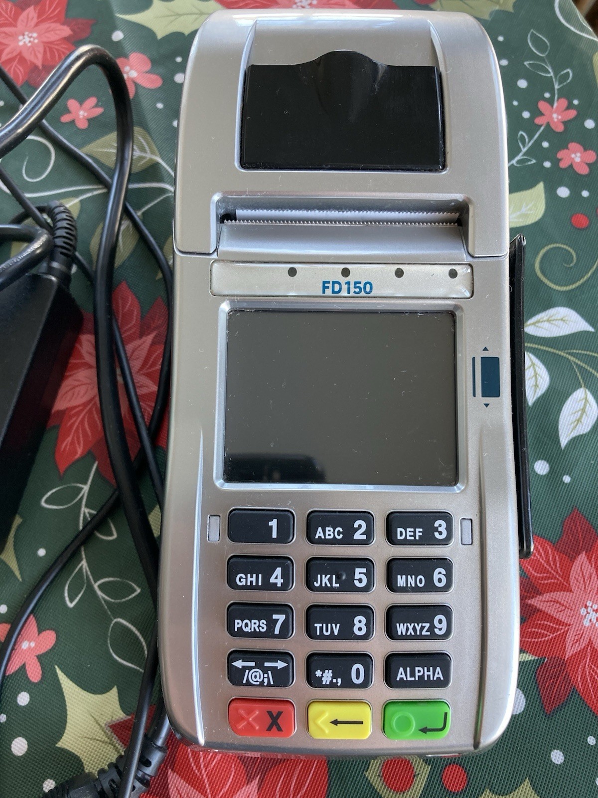 First Data FD150 EMV Contactless Credit Card Terminal Dial/IP WiFi & Power Cord