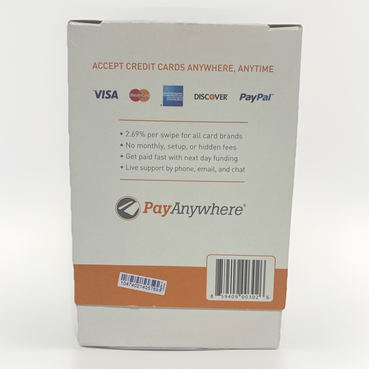 PayAnywhere Mobile Credit Card Reader for iPhone & Android 2014 New in Box