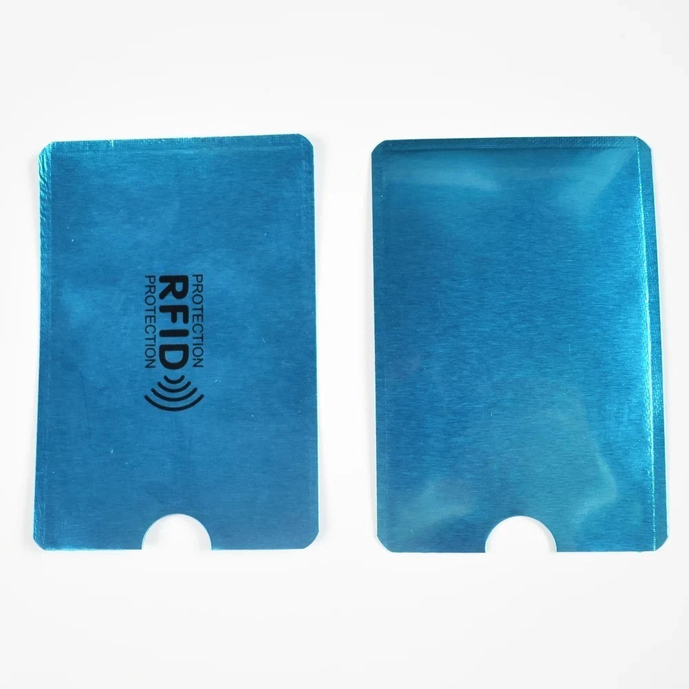 10Pcs Anti-Scan Card Sleeve Anti-Magnetic Anti-Theft anti RFID/NFC Scanning Alum