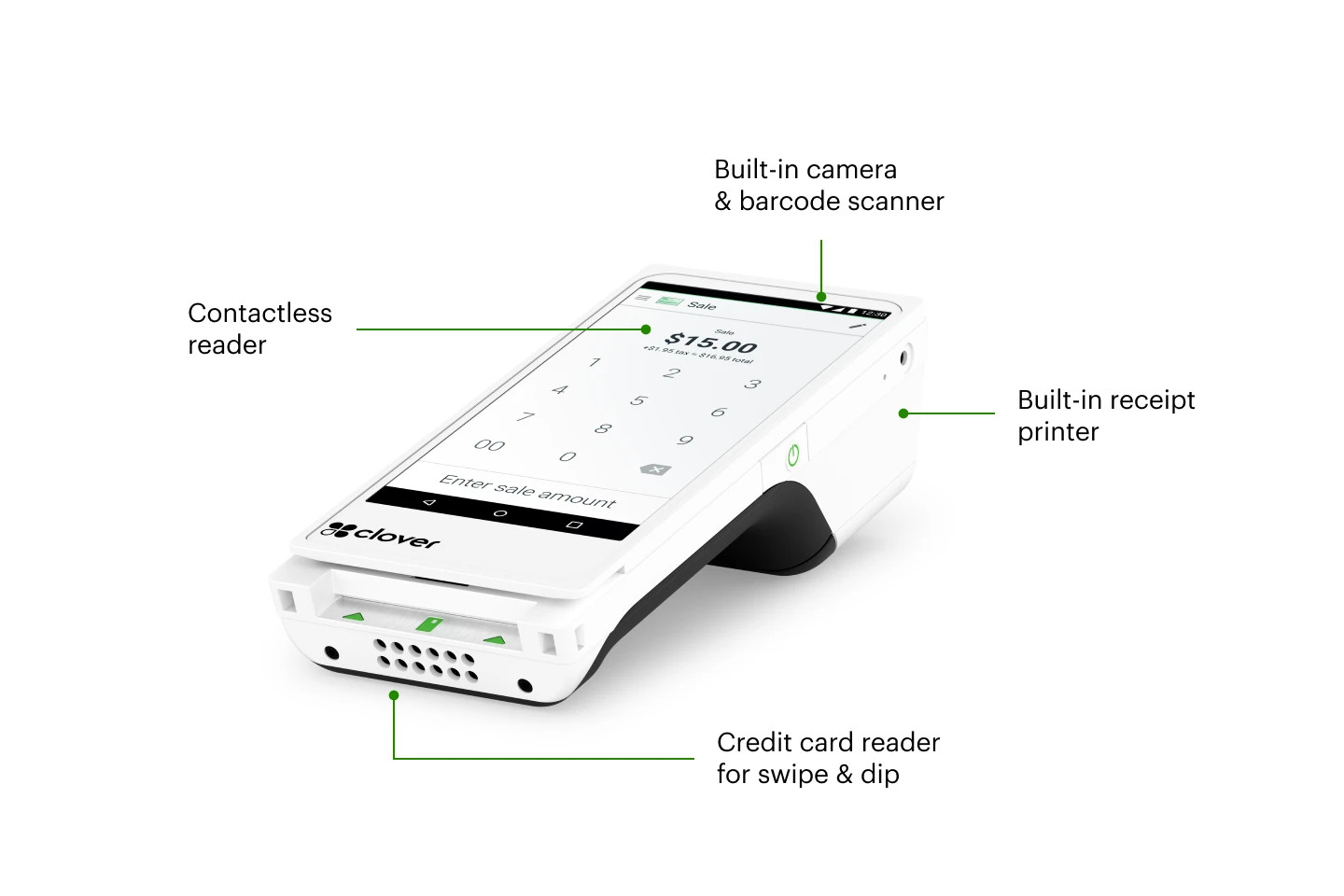 Credit Card Machine for Small Business Clover Flex POS Tap & Chip Payments