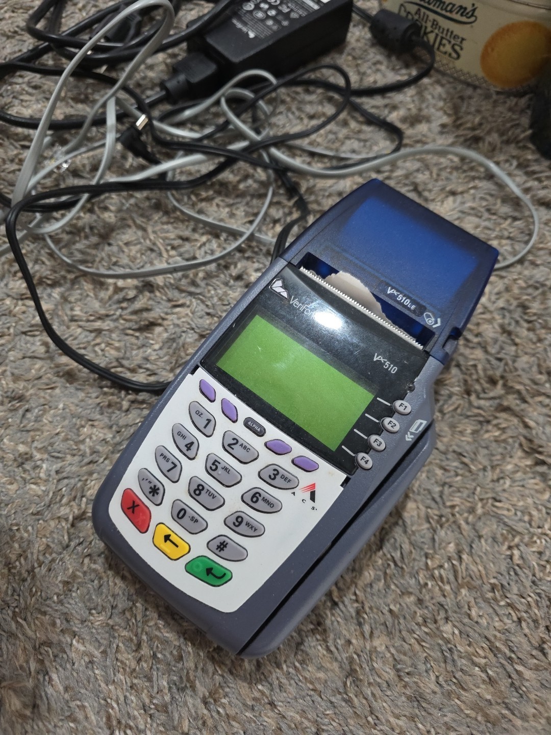 VeriFone VX510 Credit Card Reader Terminal With Power Supply