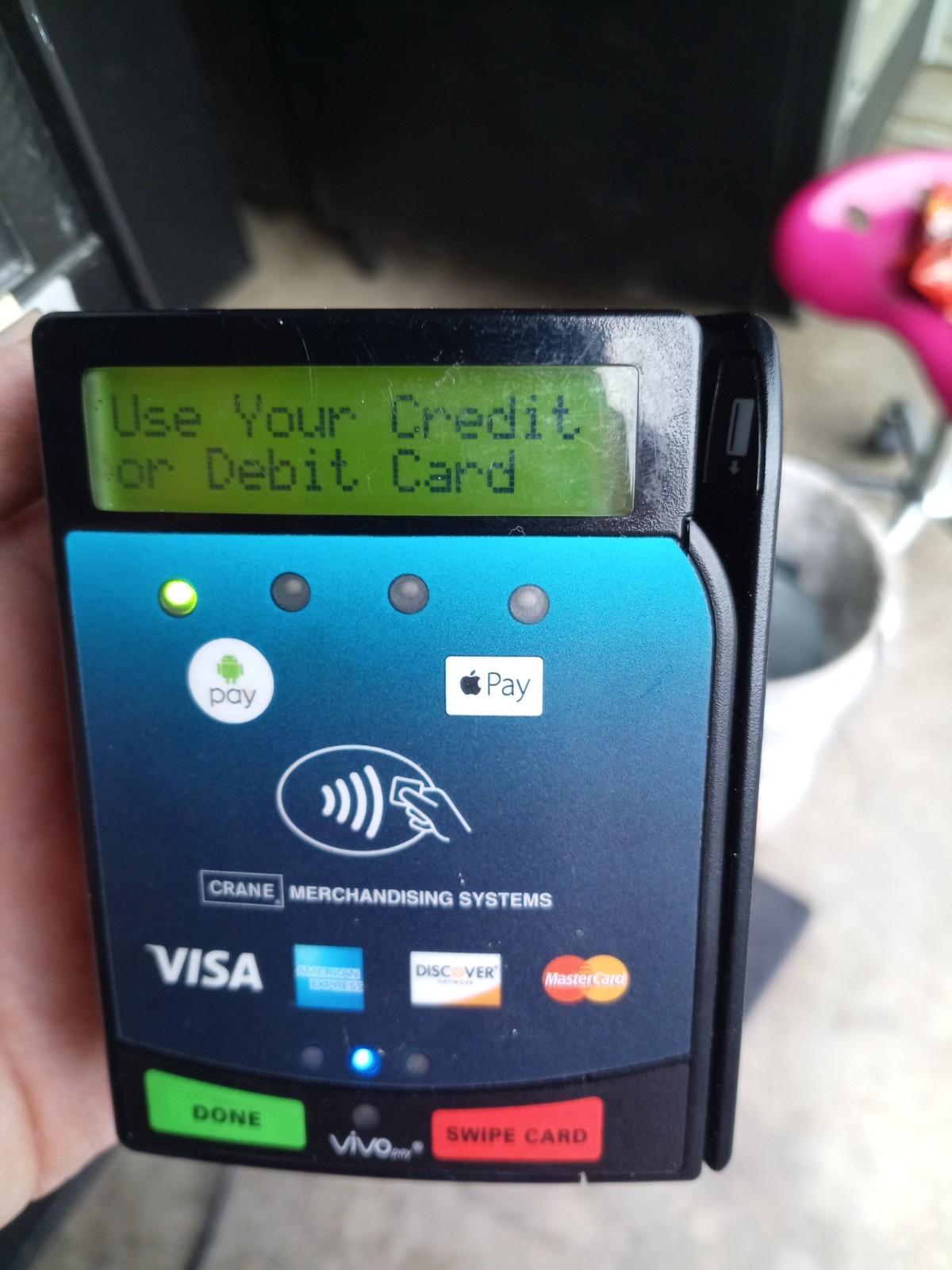 Crane Merchandising Systems Credit Card Reader For Vending Machines Vendi Tested