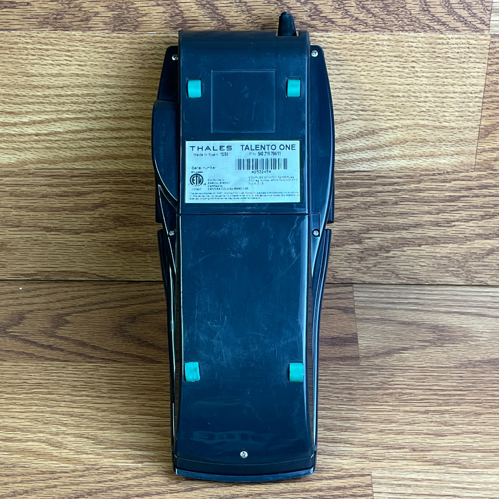 Thales Talento T-One Black Wired Digital LCD Display 25-key Credit Card Terminal