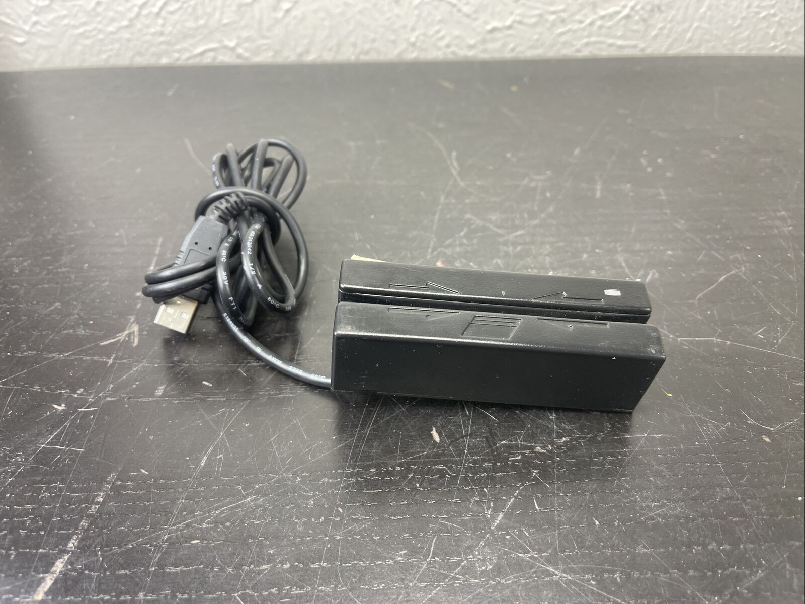 MagTek USB Swipe Reader Keyboard Emulation Magnetic Card Reader Black 21040110