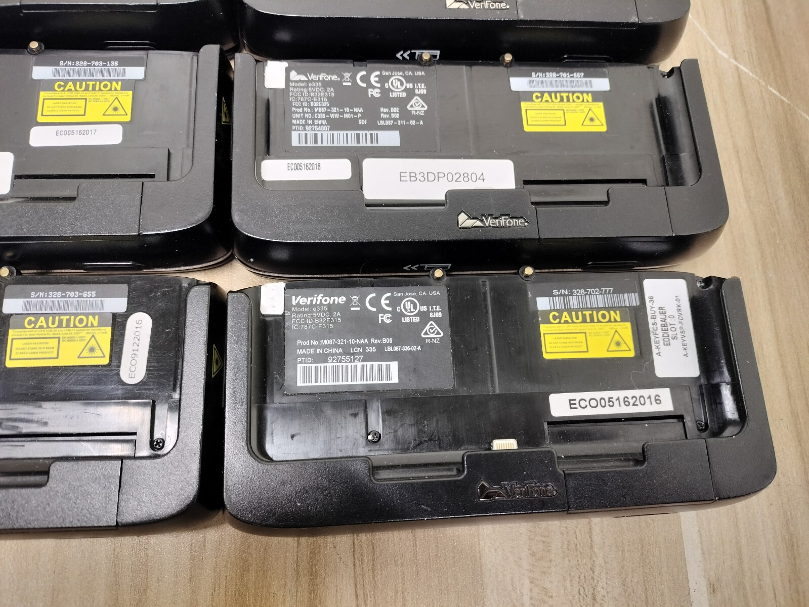 (LOT OF 12) VeriFone e335 Mobile Payment Device POS Reader Only