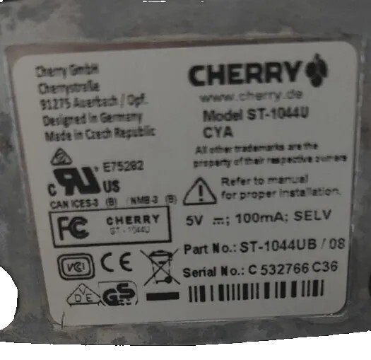 USB Smart Card Reader. Cherry Model ST-1044UB FREE S/H