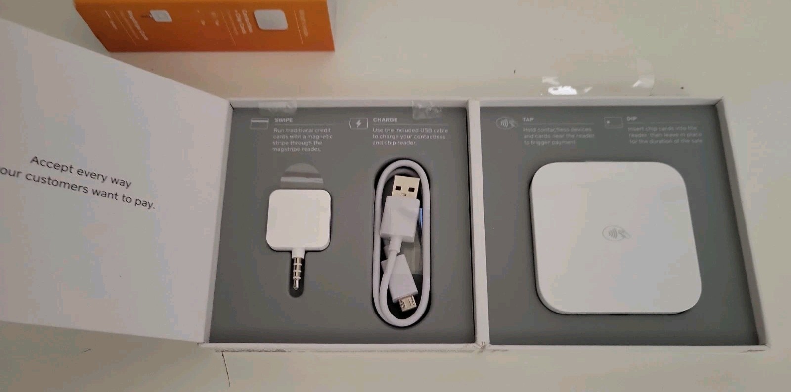 Square A-SKU-0113-04 Contactless Credit Card and Chip Reader Model S8