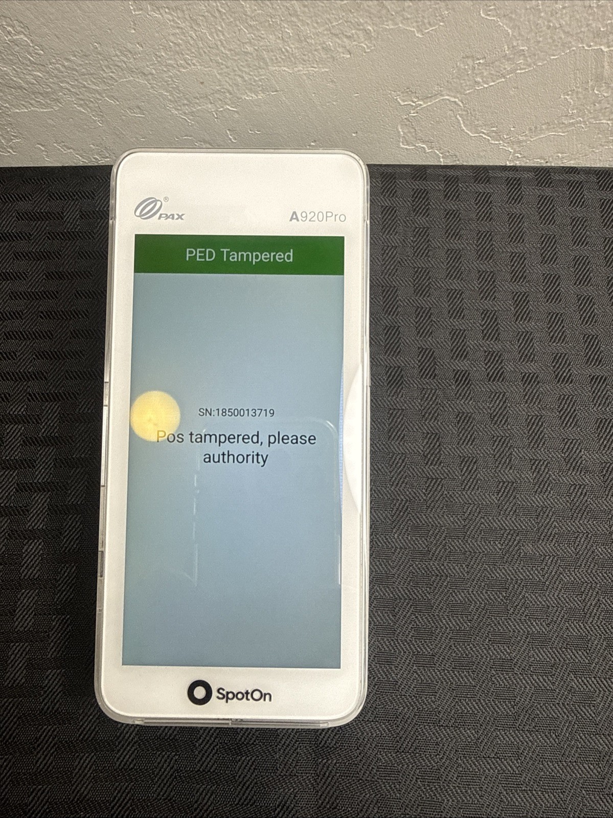 PAX A920 Pro SmartPOS Payment Terminal Android – Turn On For Parts Only