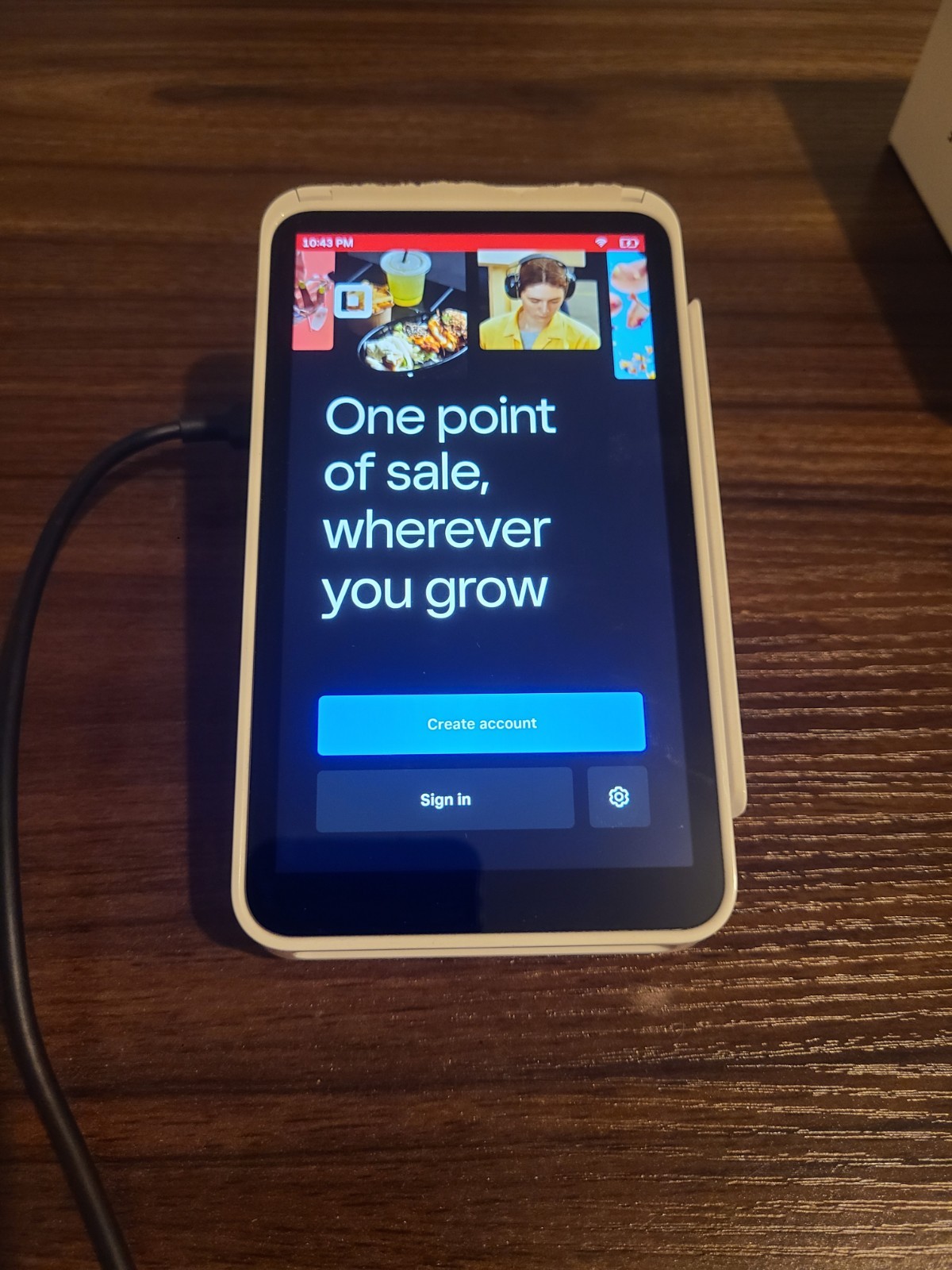 Square Terminal Credit Card Payment White Portable Battery Powered Chip Reader
