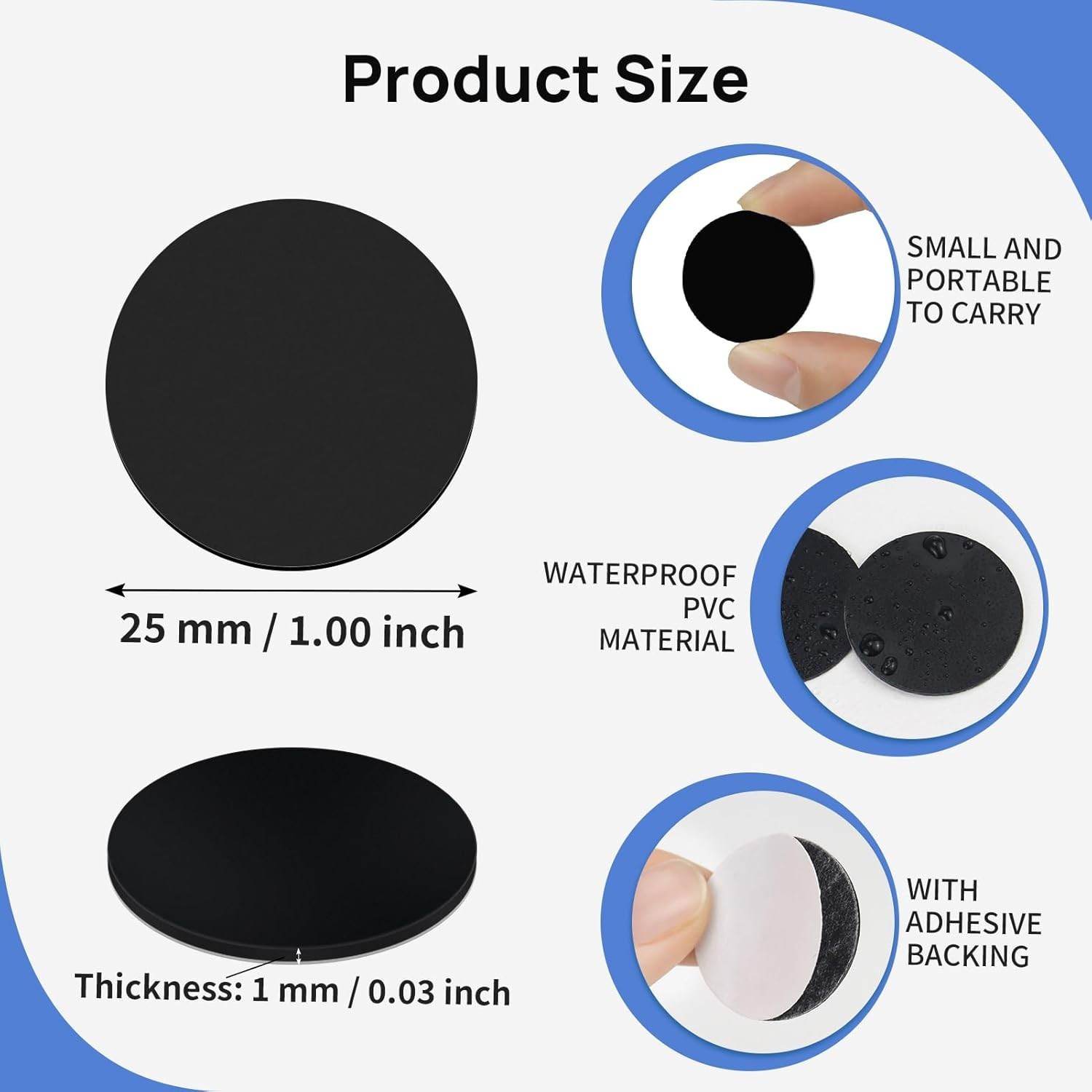 Versatile 20 Pcs NFC Stickers – 25mm Round Tags Compatible with All NFC Phones