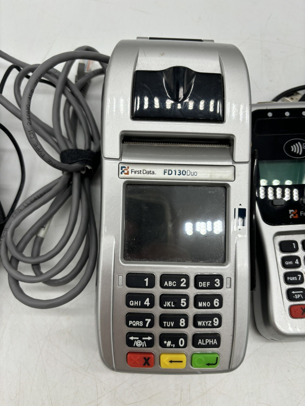 First Data FD-130 DUO Credit Card Machine with FD-35 EMV NFC PIN pad