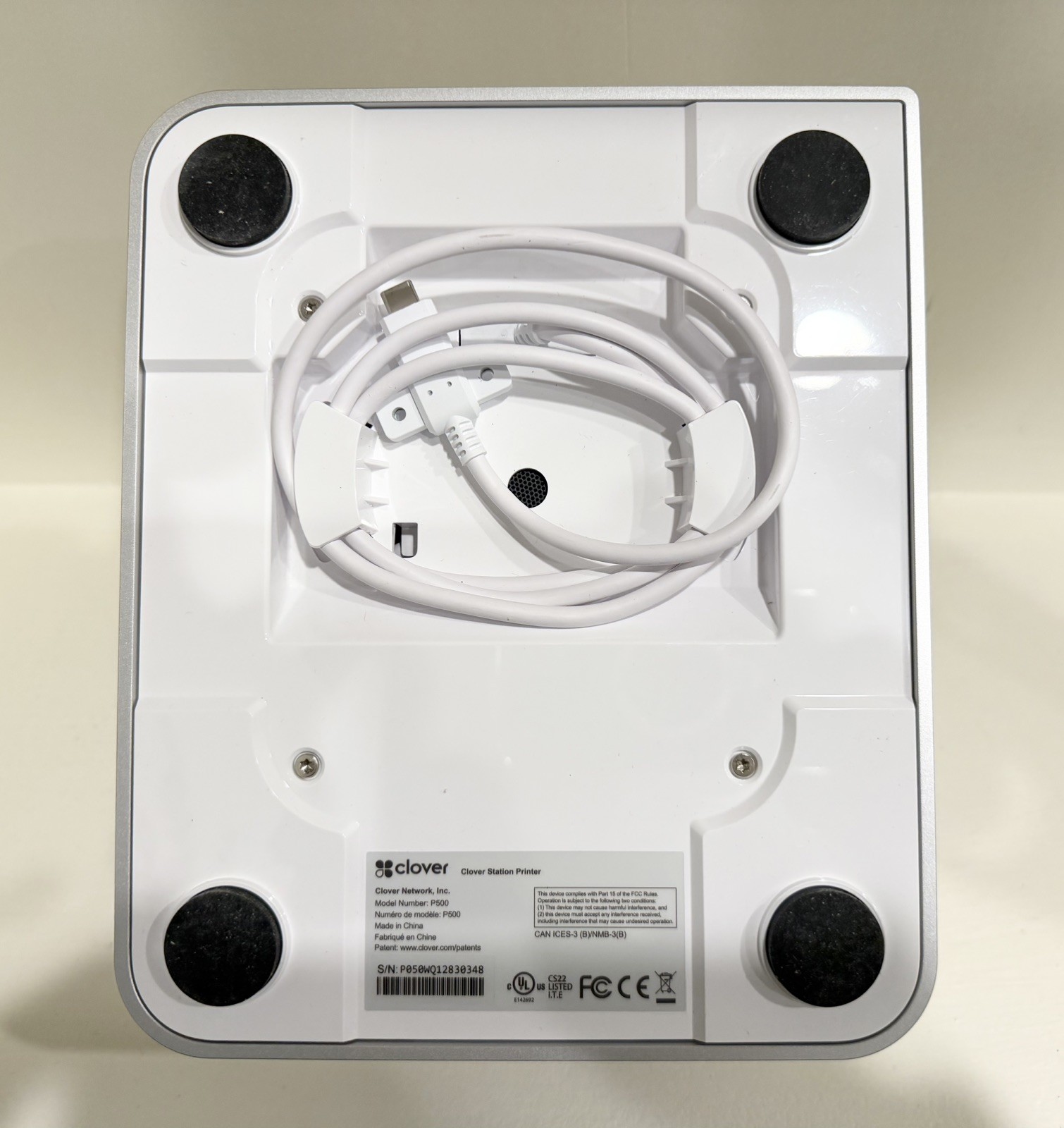 Clover Station P500 Printer, Cable Included