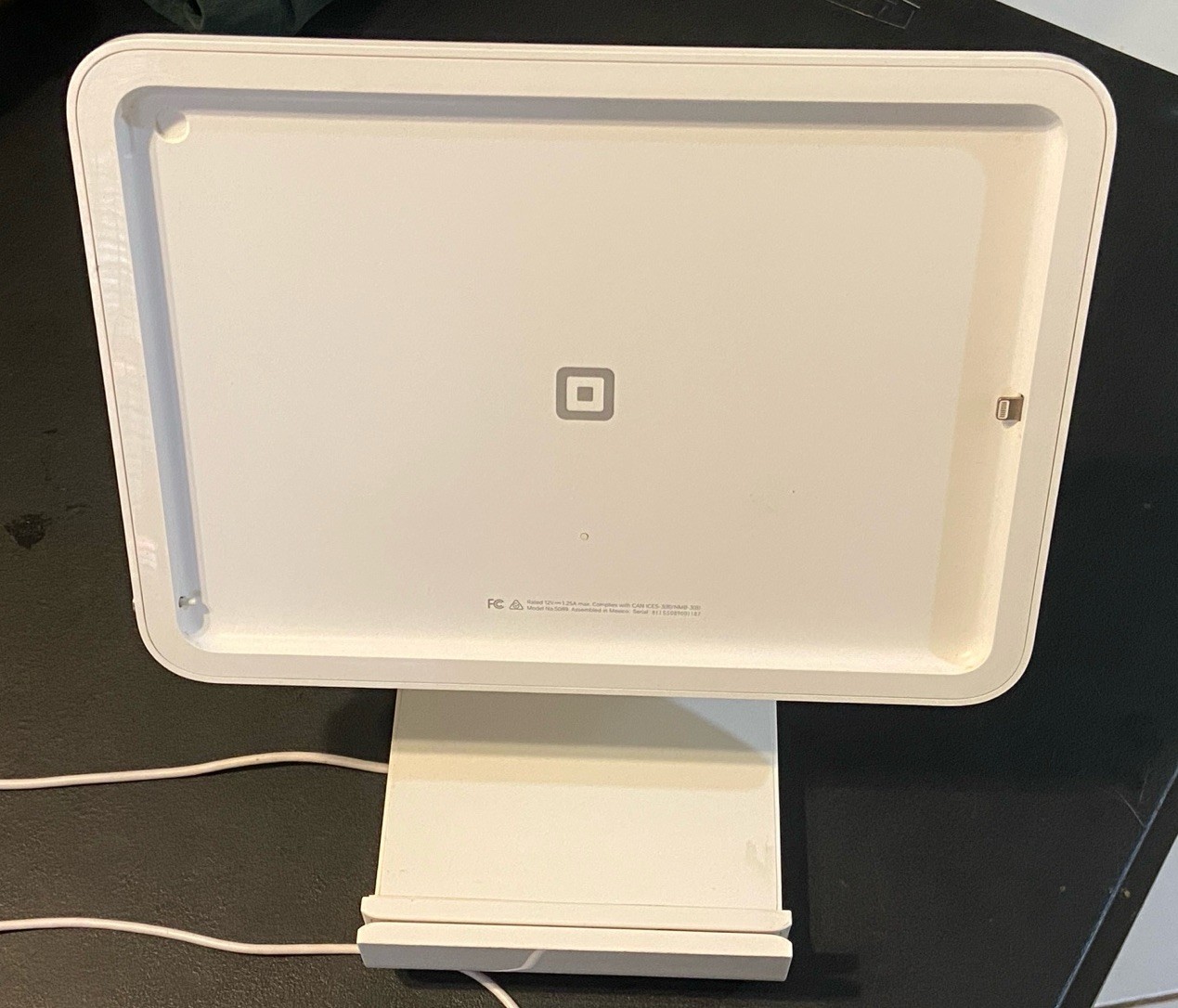 Square Stand for iPad – POS Register Stand w/ Power Supply UNTESTED (SO89)