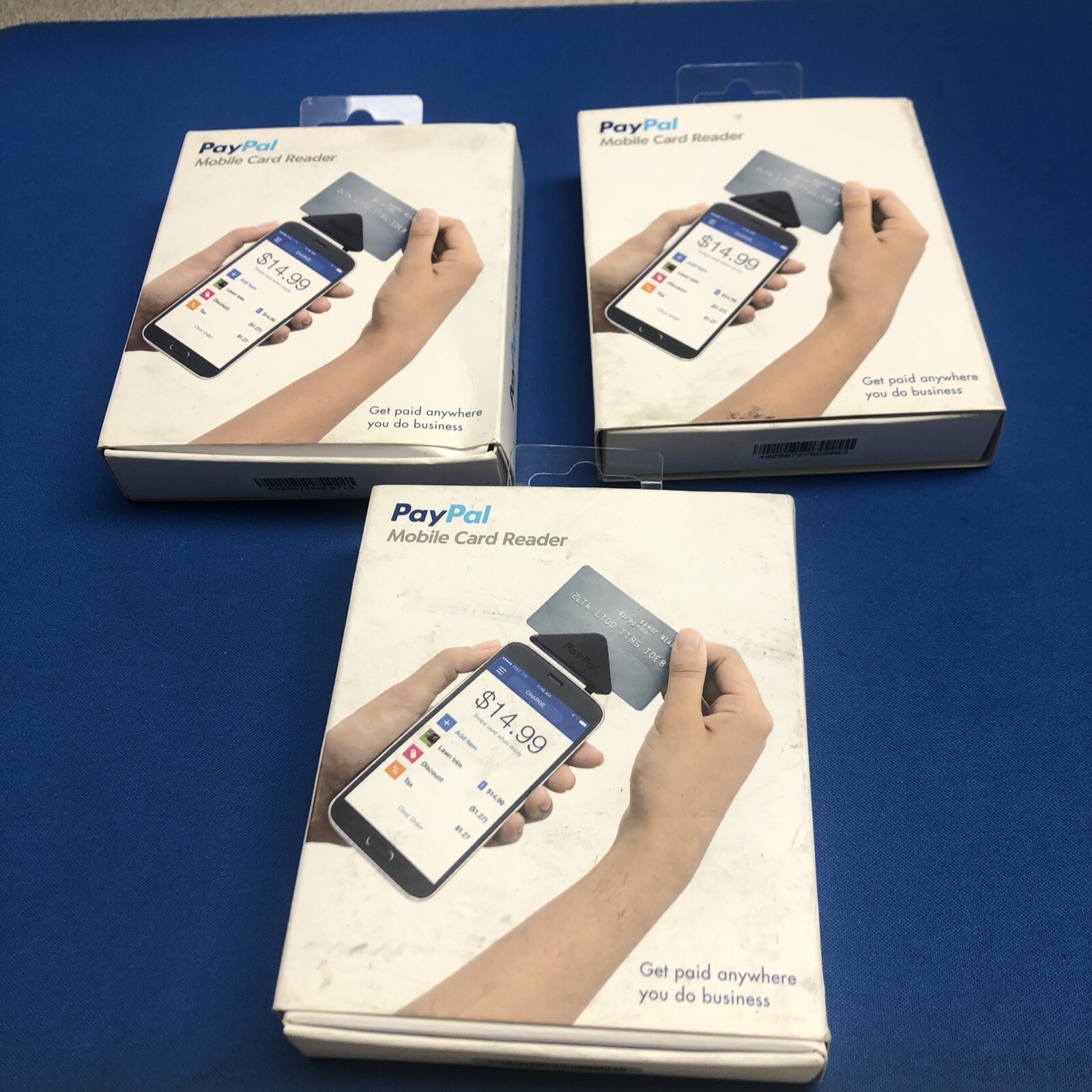 LOT OF 3X PayPal Mobile Credit Card Reader Swiper iPhone & Android402907266F0709