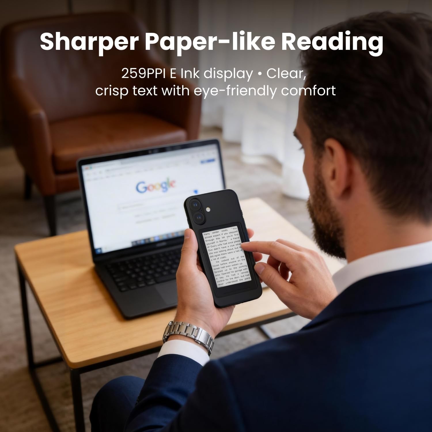 3.7″ Lightweight E-Ink eReader for Seamless Reading | 16GB Built-In, Expandable