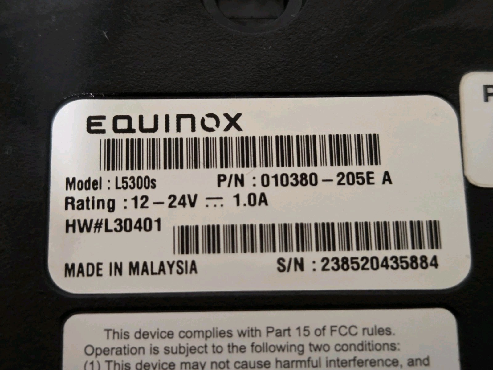 Equinox L5300C Credit Card Payment Terminal PoS Contactless