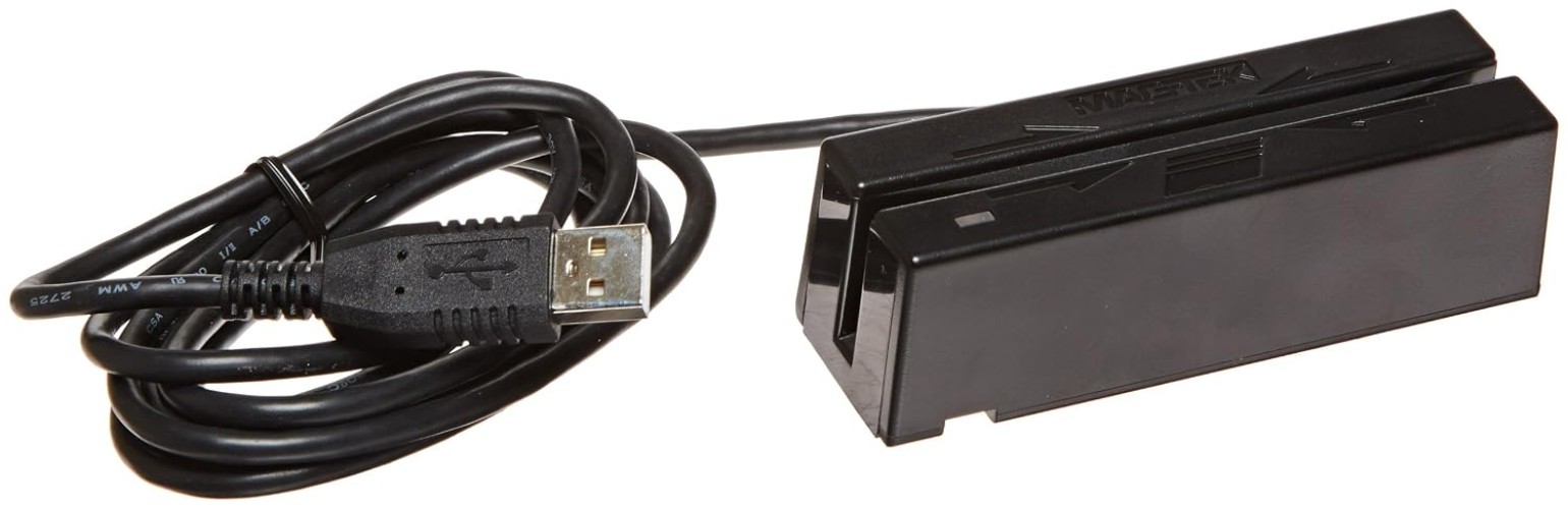 Triple Track Magnetic Stripe Reader, USB Cable