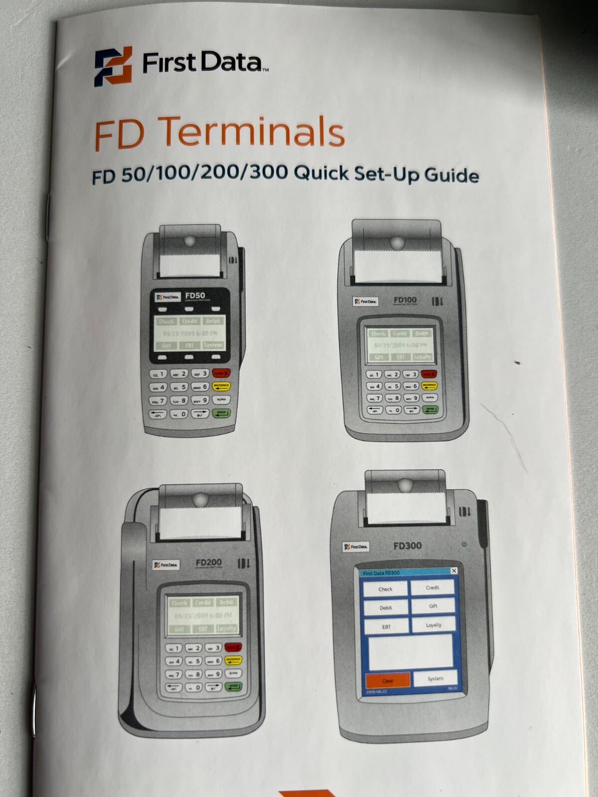 First Data FD50 Credit Card Terminal FD-50 NEW + FREE SHIPPING