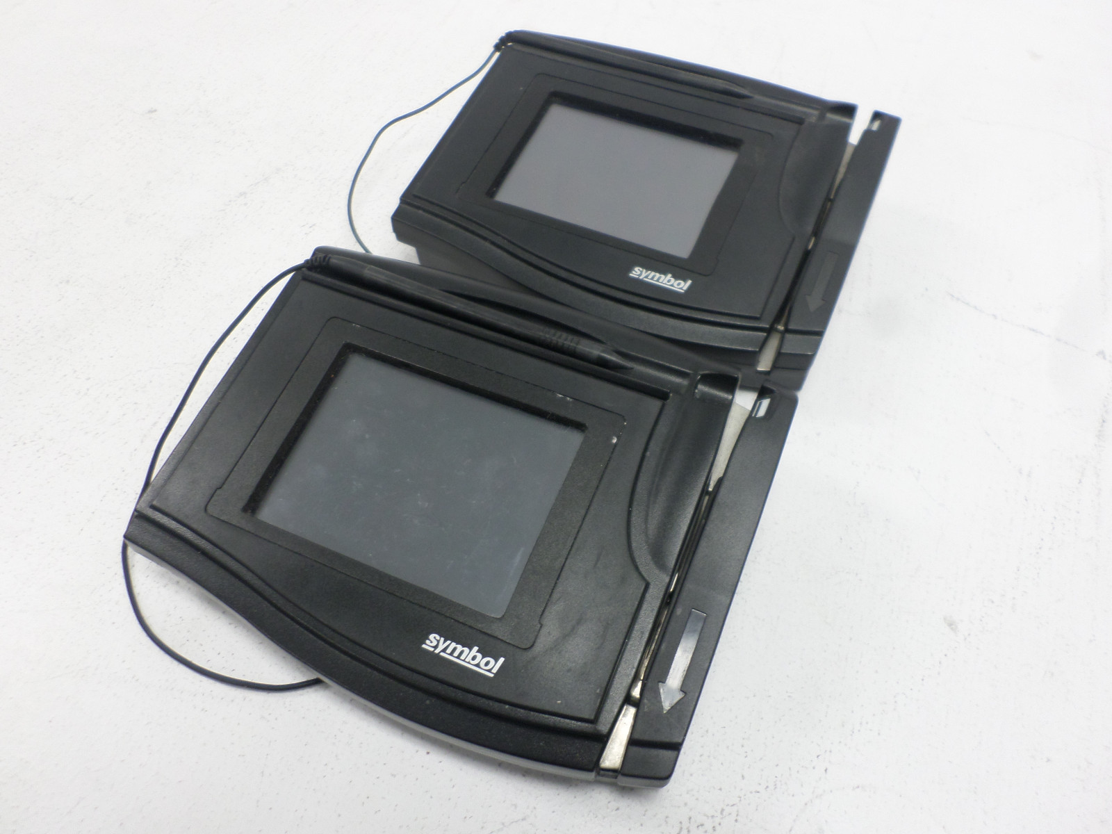 Lot of 2 Symbol PD8500 POS Signature Pad Checkout Touch Screen Card Readers