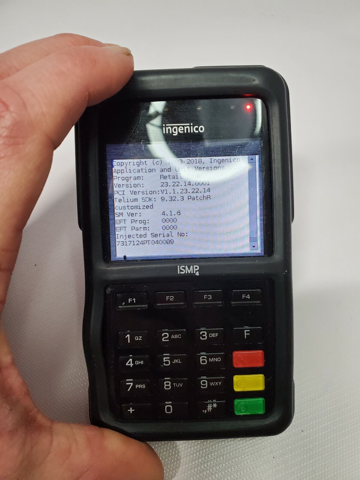INGENICO ISMP4 Barcode Reader Parts Or Not Working Lot of 3 #0388
