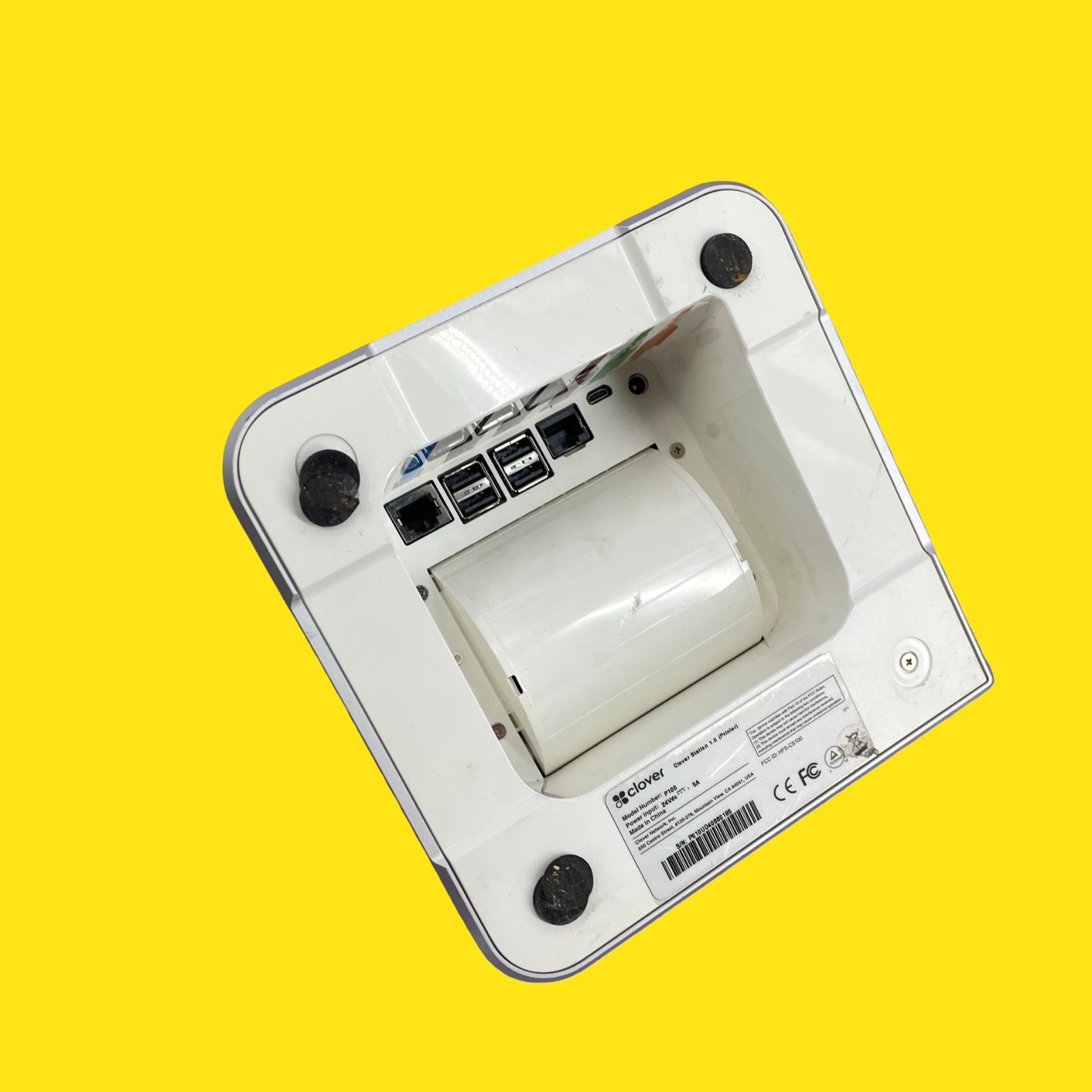 Clover Station 1.0 – P100 Printer White #1699 z44/17 (AD)