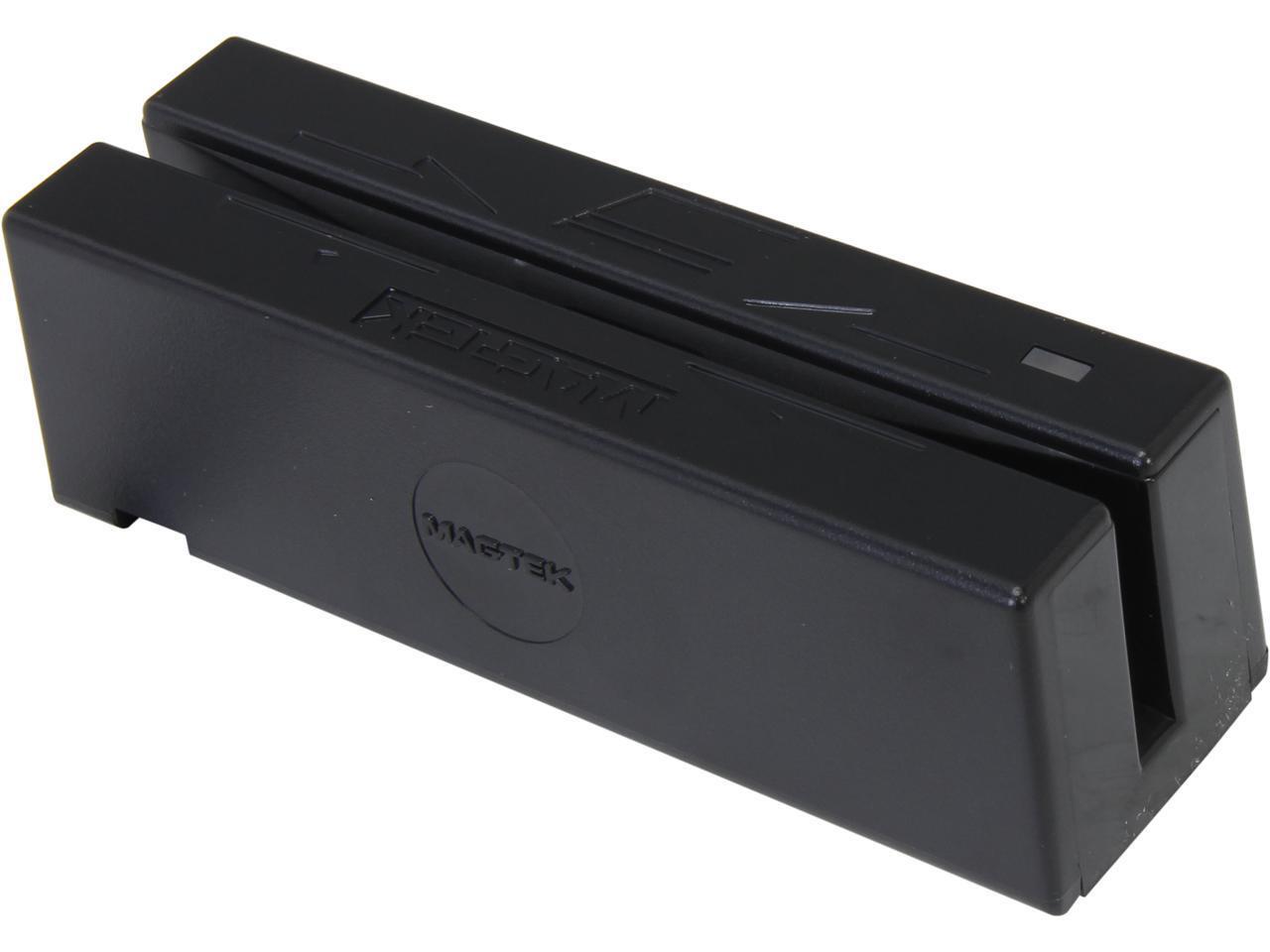 MagTek 21040145 SureSwipe Magnetic Card Reader,TK 1,2,3, Dual Heads – Black