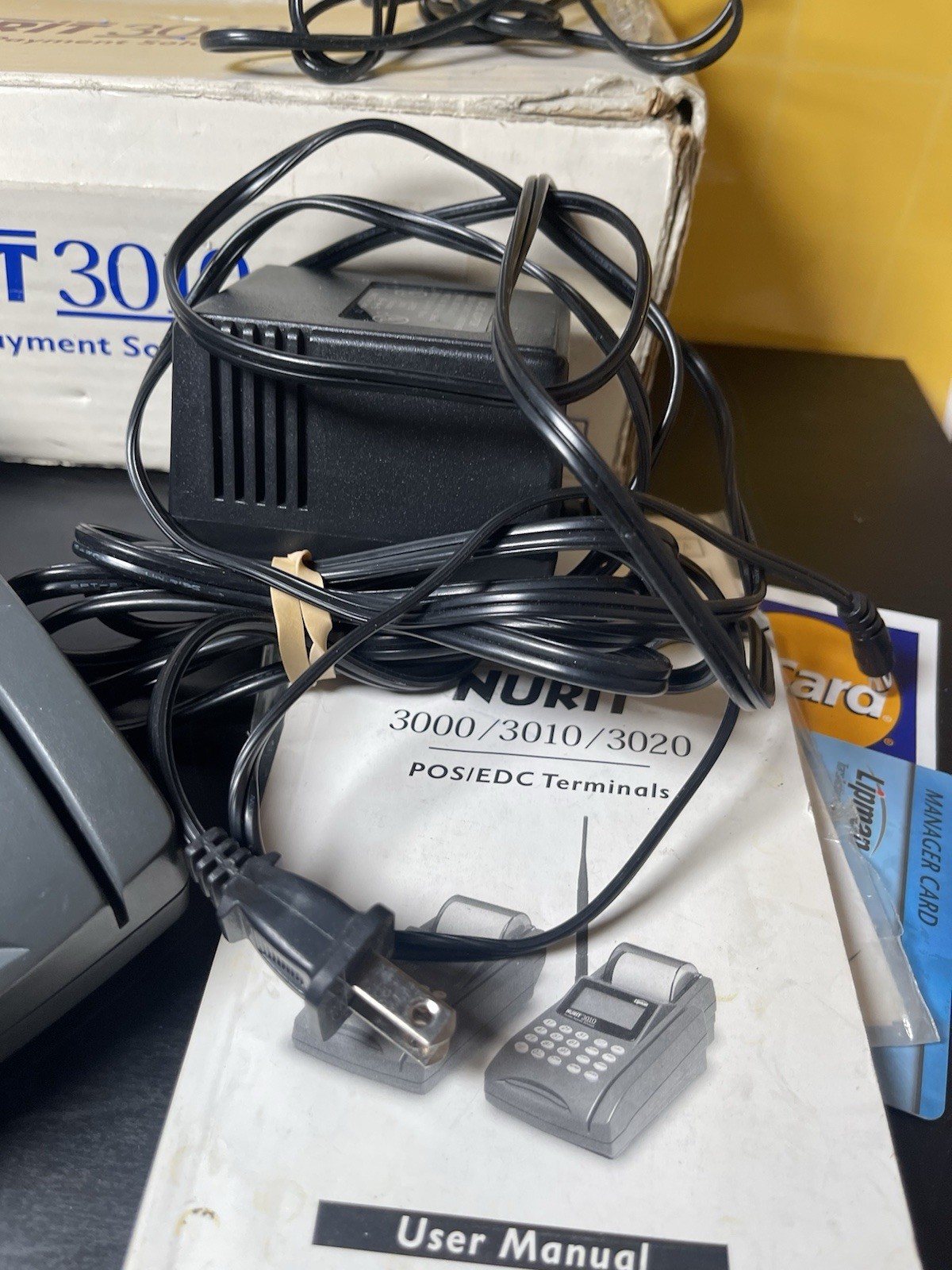 Lipman NURIT 3010 Wireless Portable Credit Card Terminal Machine Tested