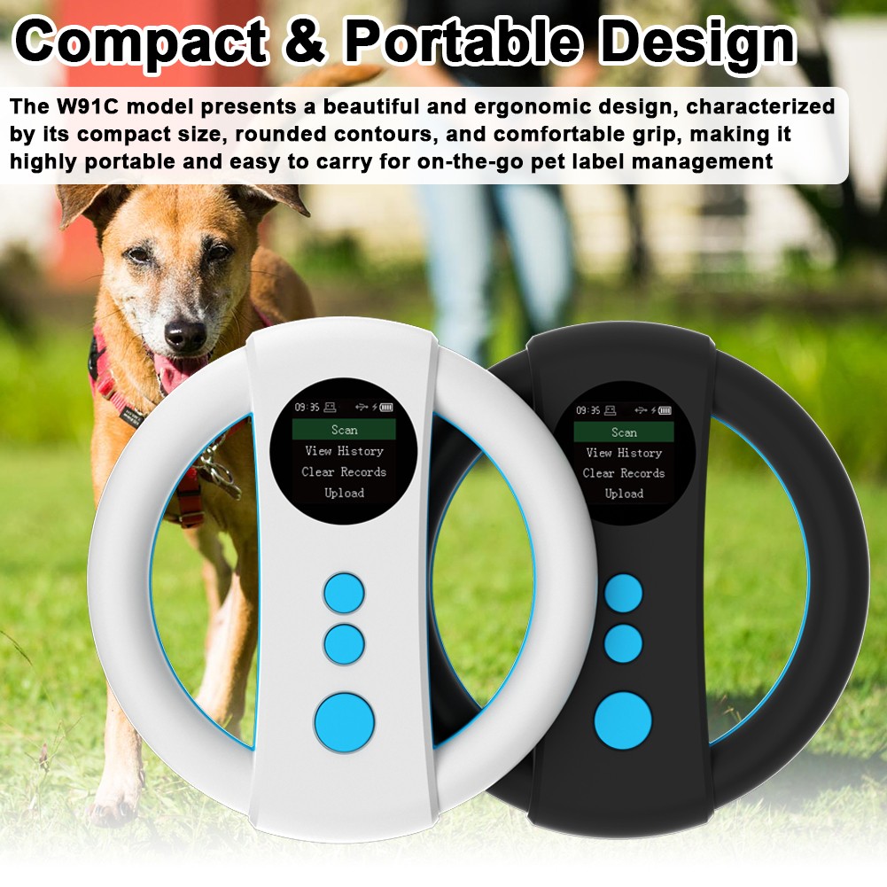 Handheld Portable Animal Chip Scanner 1.4inch TFT LCD Display Chip Reader JLSB