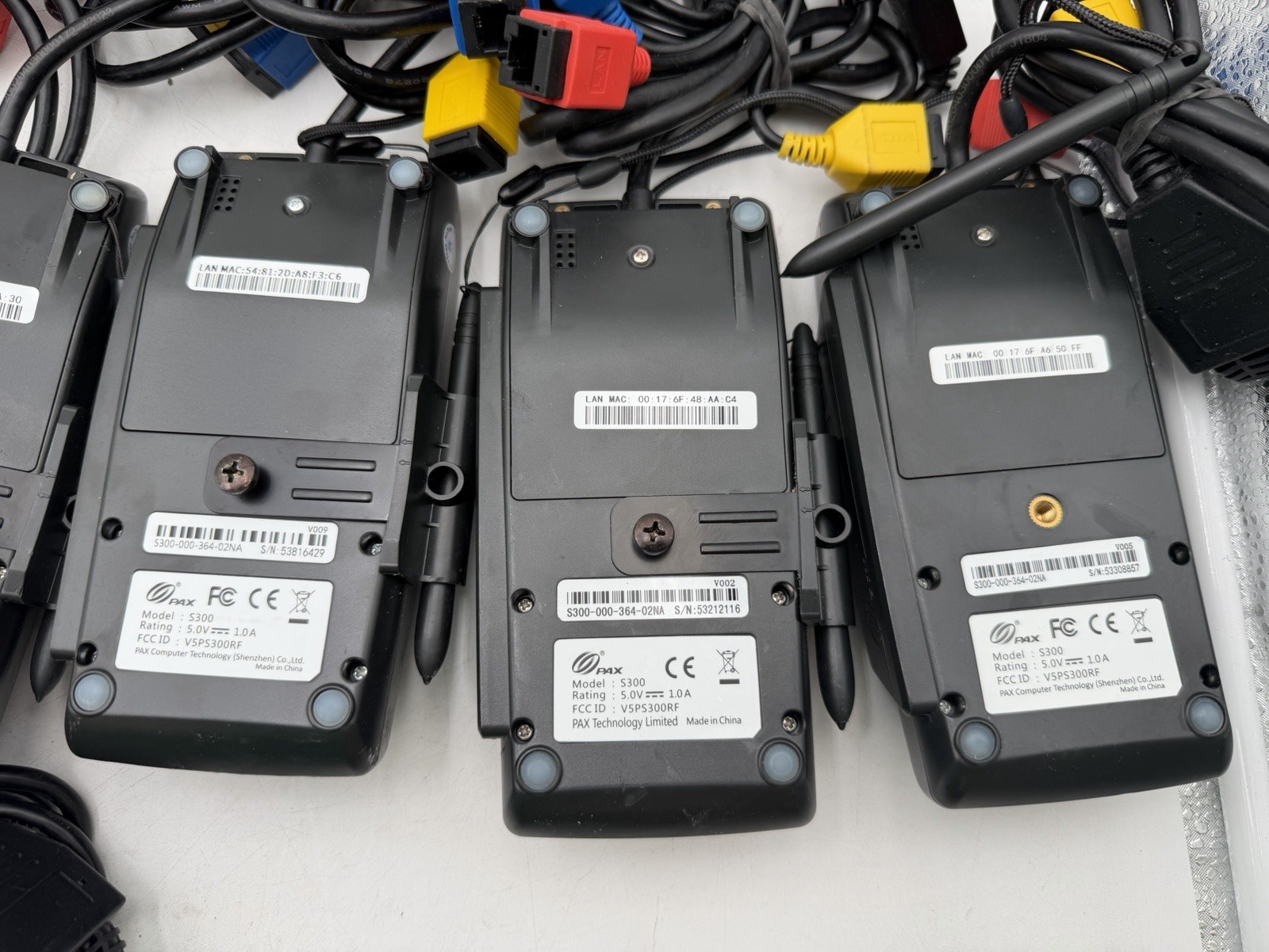 Lot Of 18 PAX S300 Credit Card Terminals Untested Parts Only