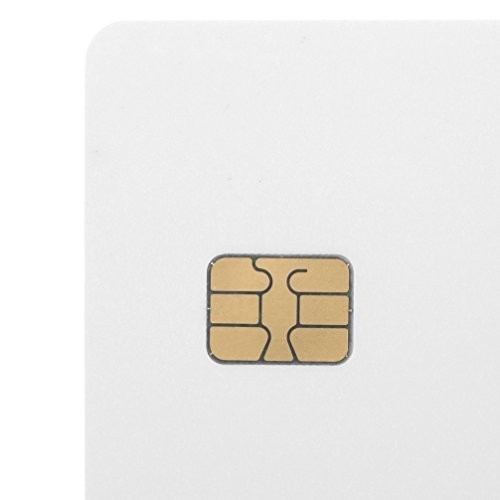 100 Pack HiCo 2 Track Mag Stripe SLE4442 Chip Cards – Blank PVC ID Cards