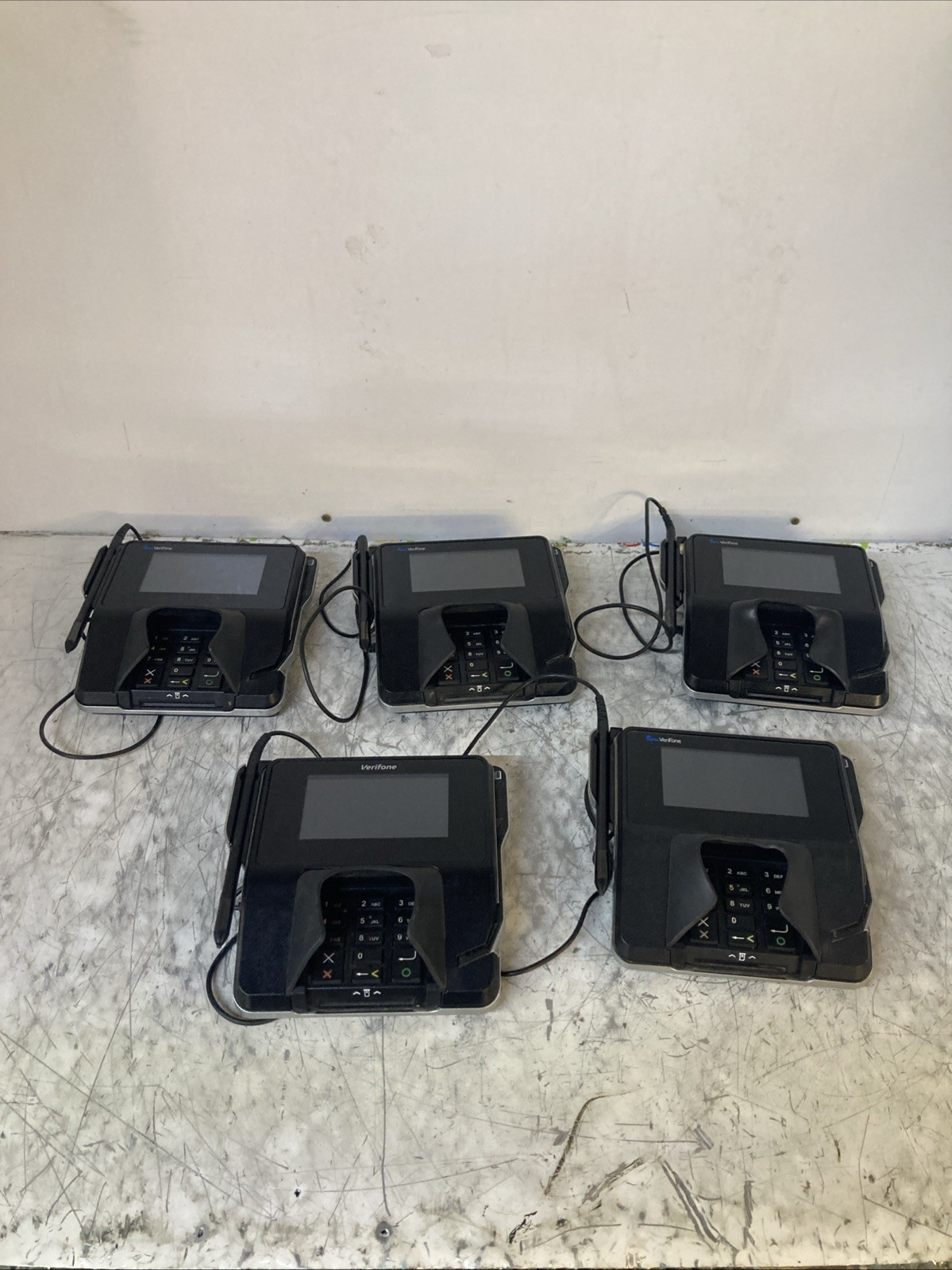 VeriFone MX 915 Credit Card Pinpad Terminal no power adapter untested lot of 5