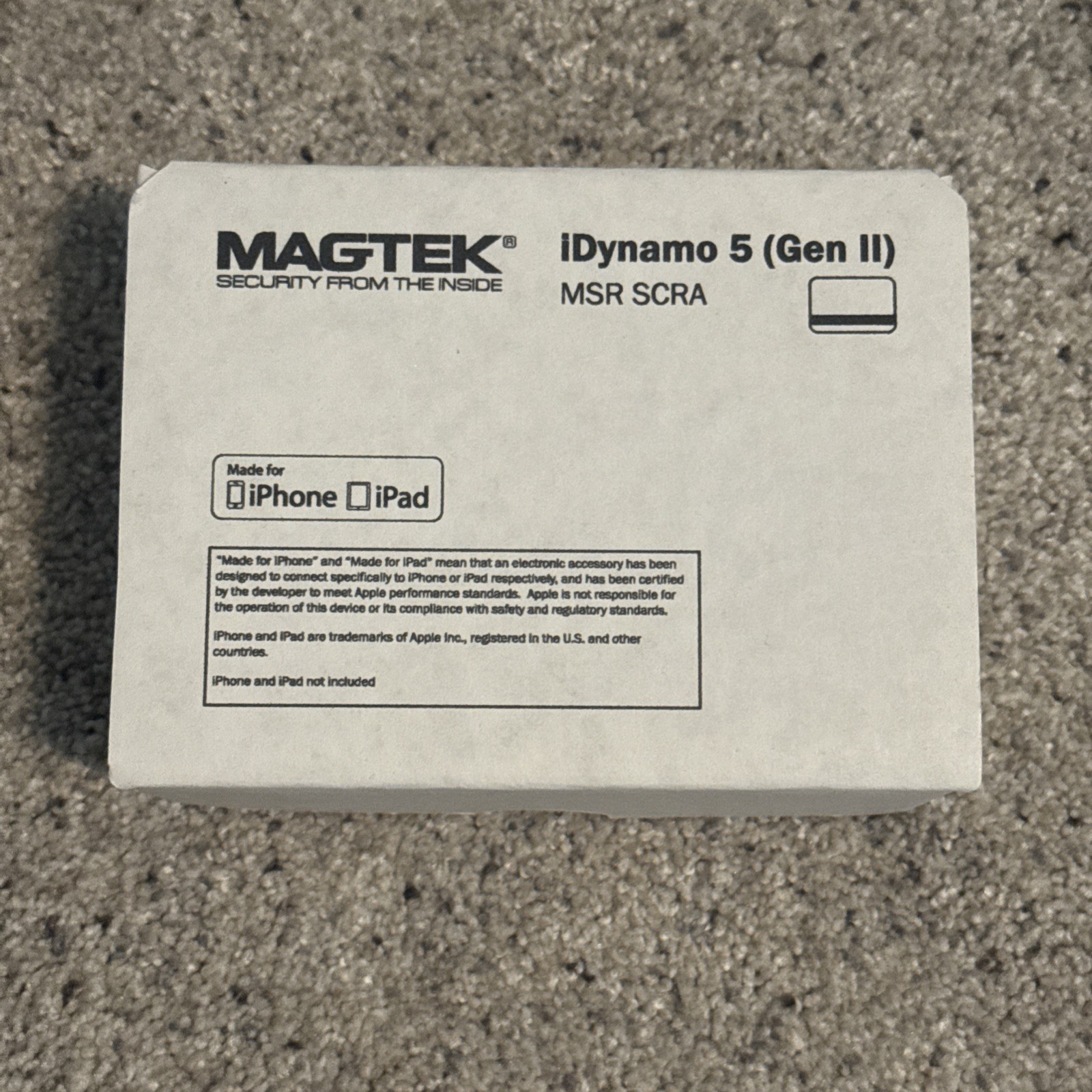 NEW IN BOX MagTek iDynamo 5 Gen II Card Reader for iPhone & iPad