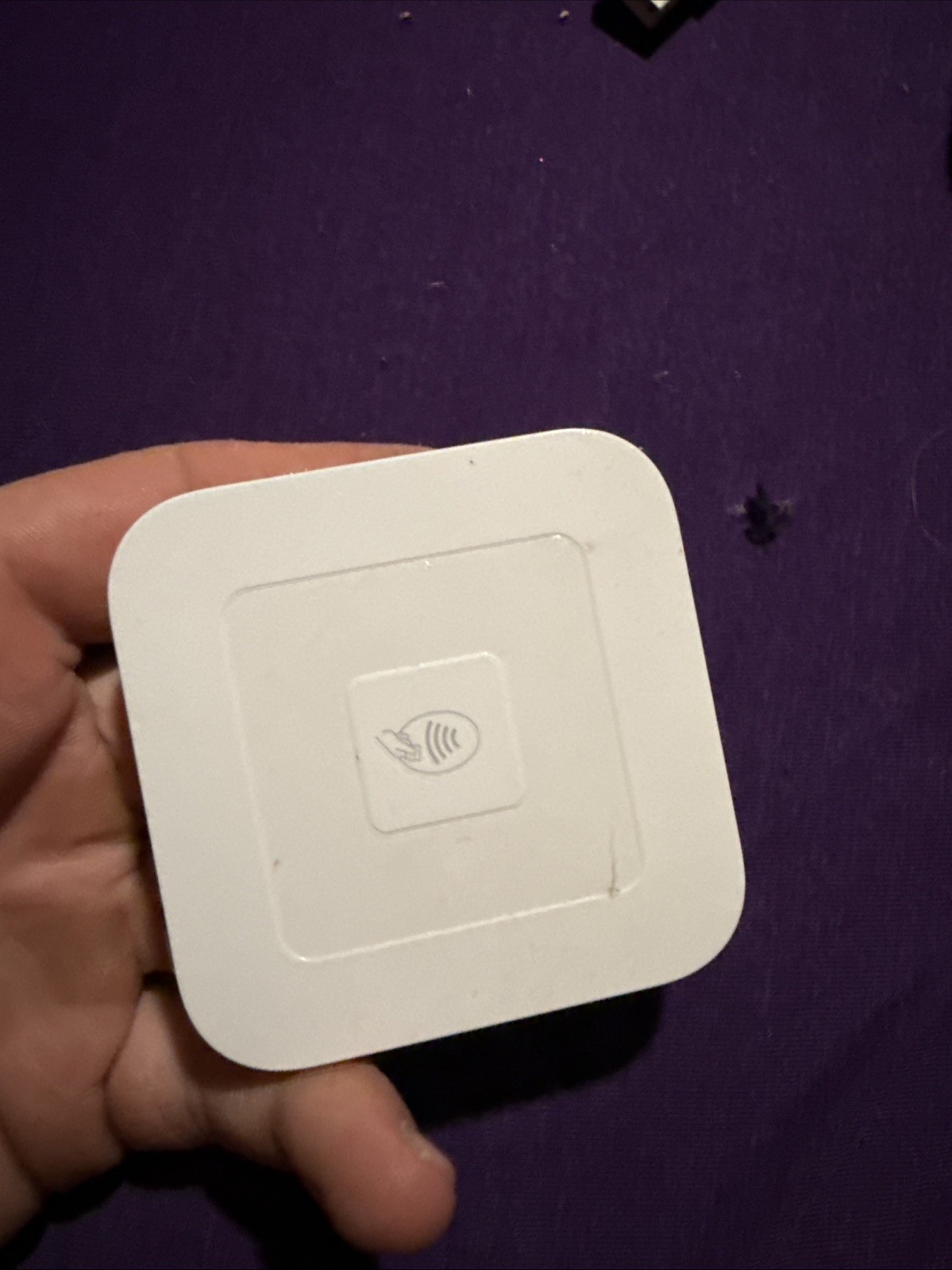 White Square Reader for Apple iPhone and iPad stand