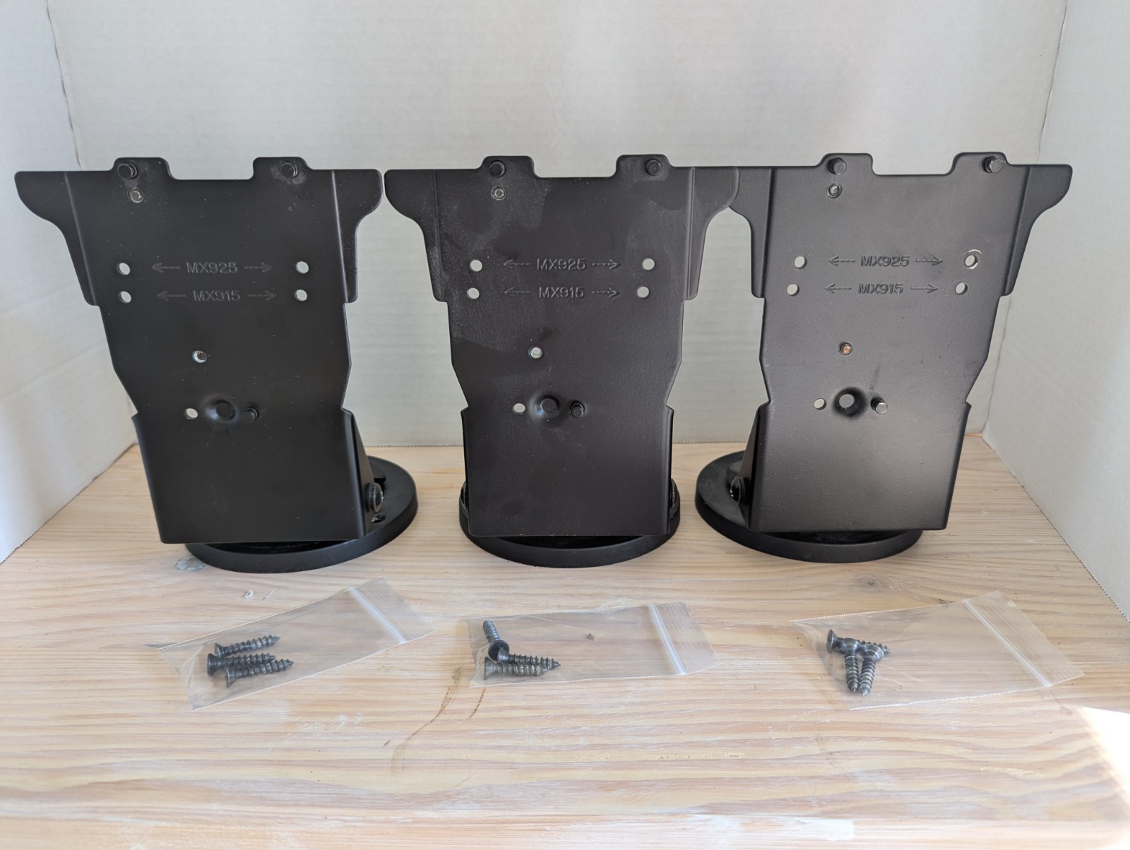 Lot of 3 ENS Low Contour Tilt Swivel Stand F/ VeriFone MX925 MX915 – 367-2481-D
