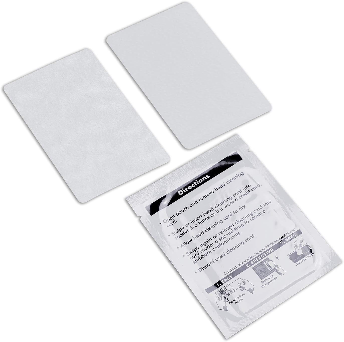 50 Dual-Sided POS Terminal Cleaning Cards – Easy & Effective Card Reader Cleaner