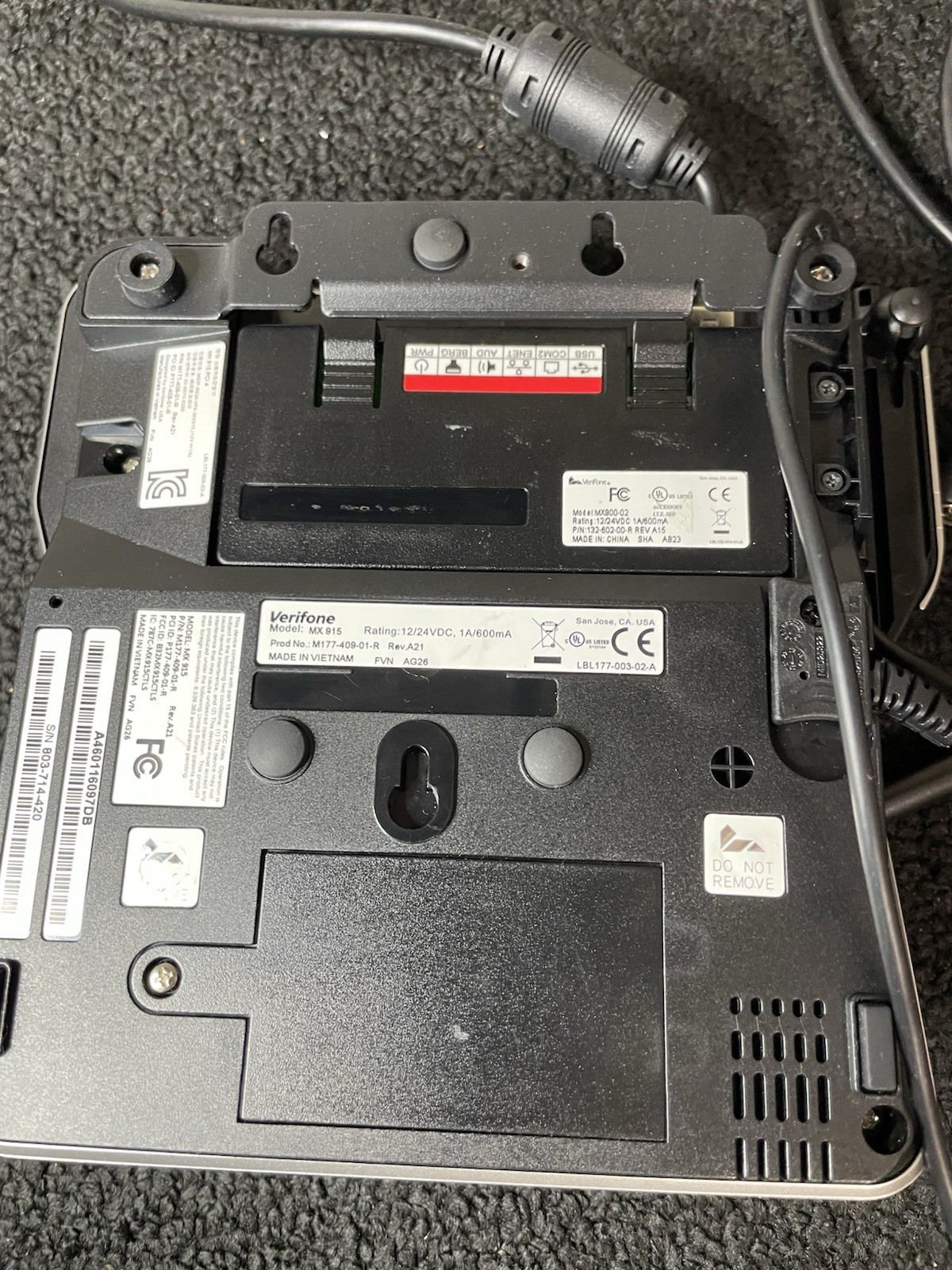 Ingenico ISC touch 250 and VeriFone MX 915 M132-409-01-R