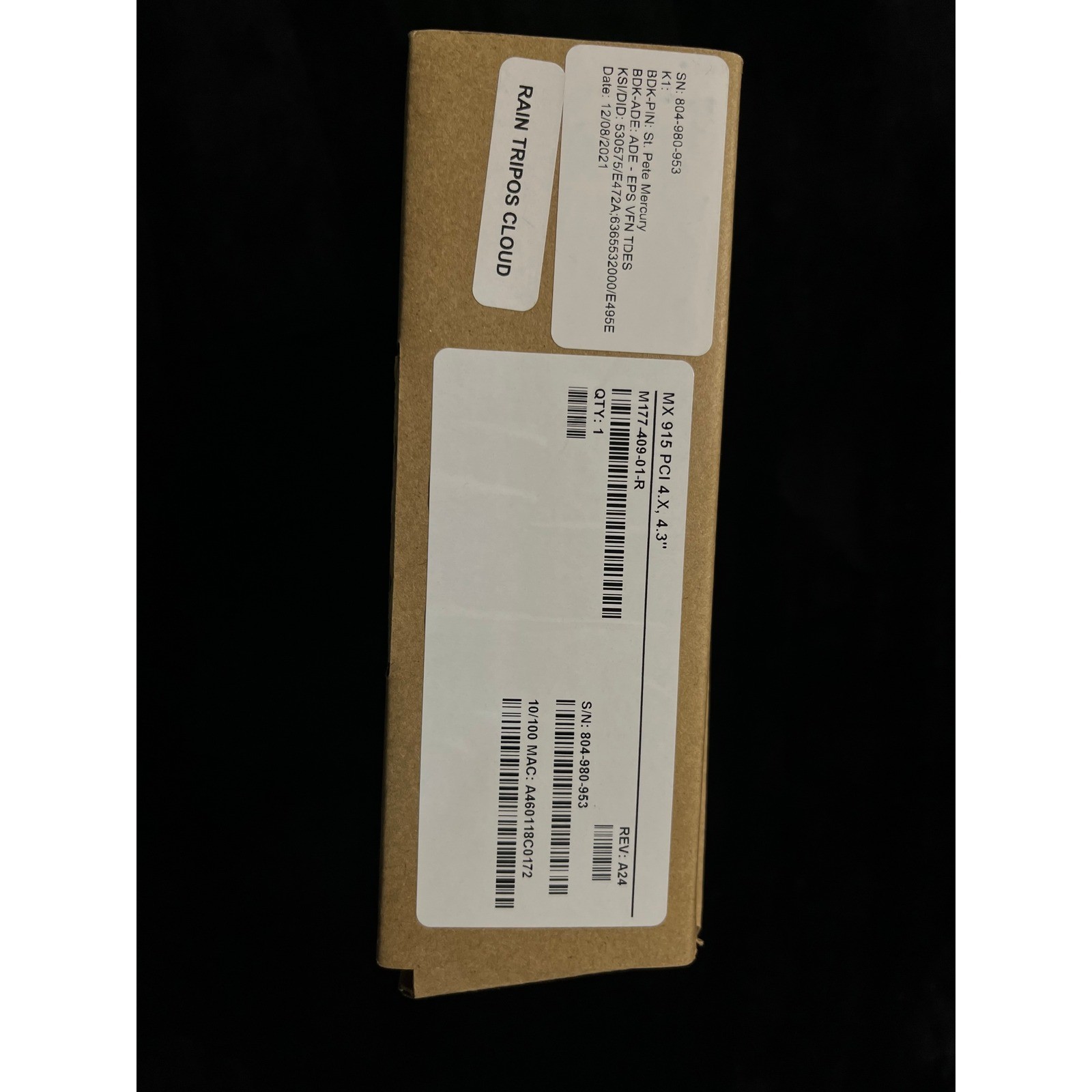Verifone MX 915 Payment Terminal M177-409-01-R MX 900 Series POS System Black