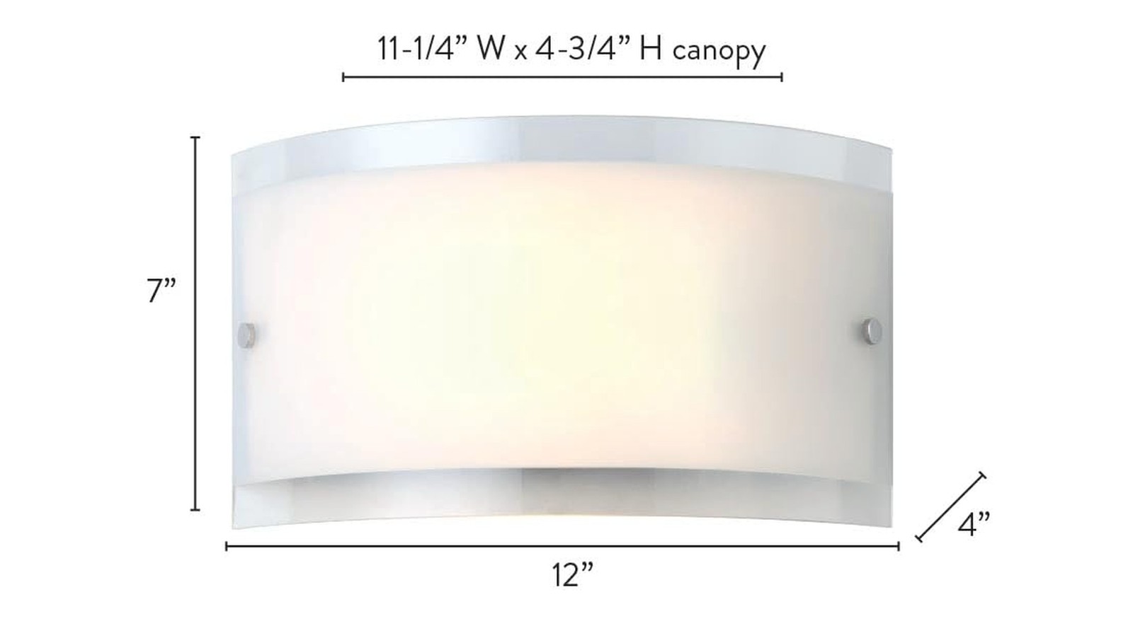 CANARM IWL228B01CH Jasper Walls Sconse , White