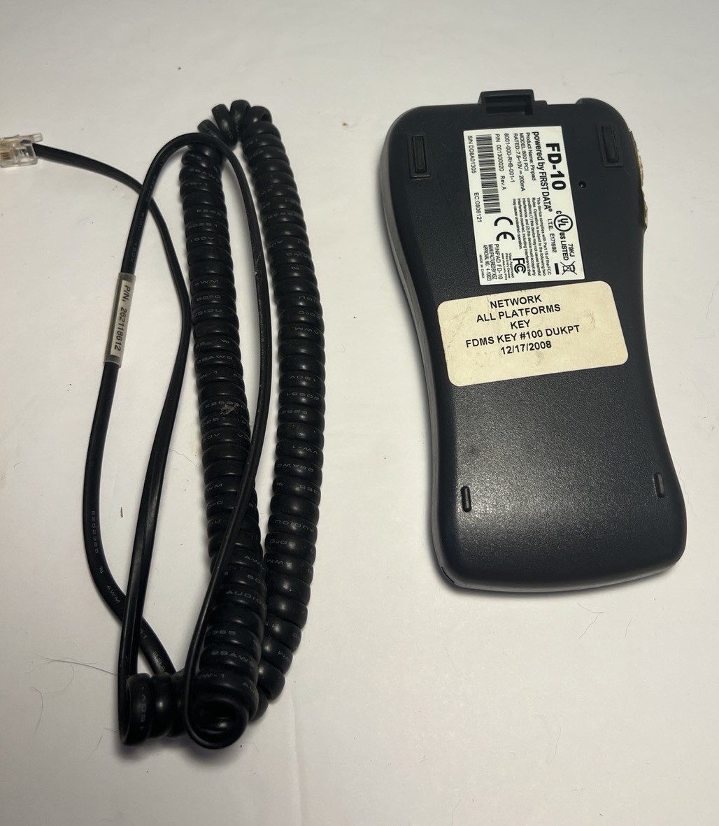FIRST DATA FD-10 Pin Pad(Serial Port Connection 8001-PCI