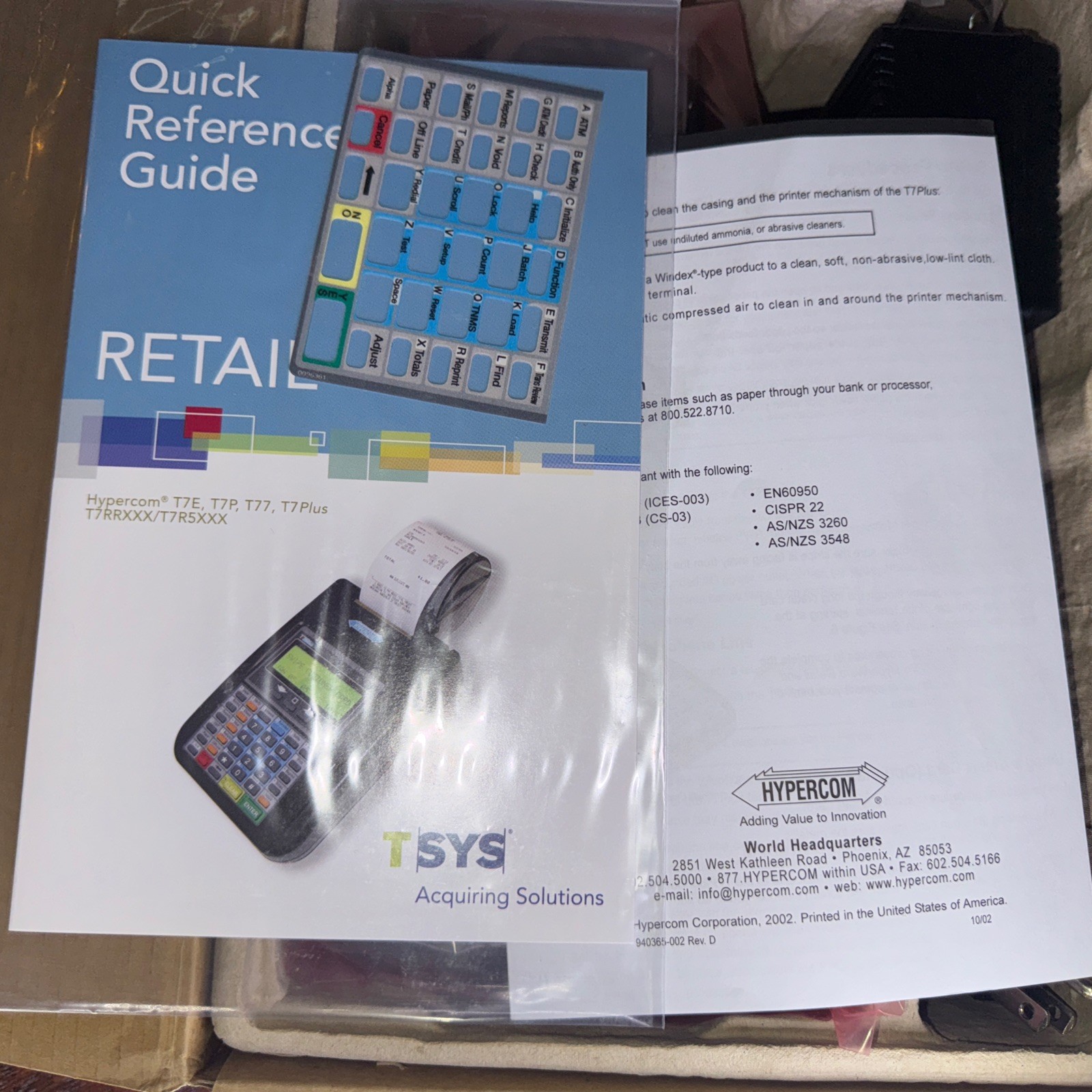 Hypercom T7Plus Credit Card Machine Reader with Power Supply – Brand NEW in box!