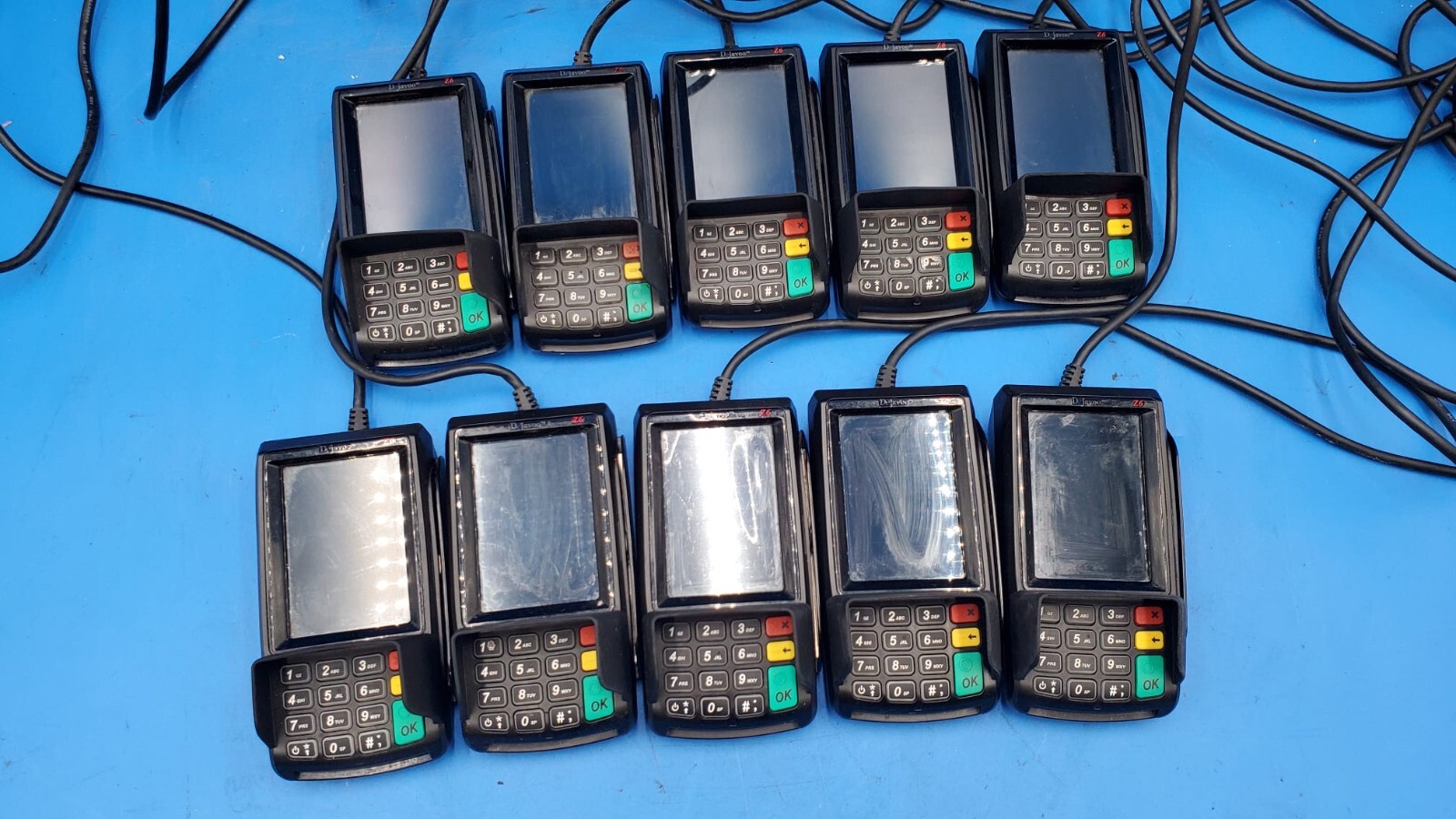 LOT OF 10/ DeJavoo Z6 VEGA3000 Credit Card Terminal