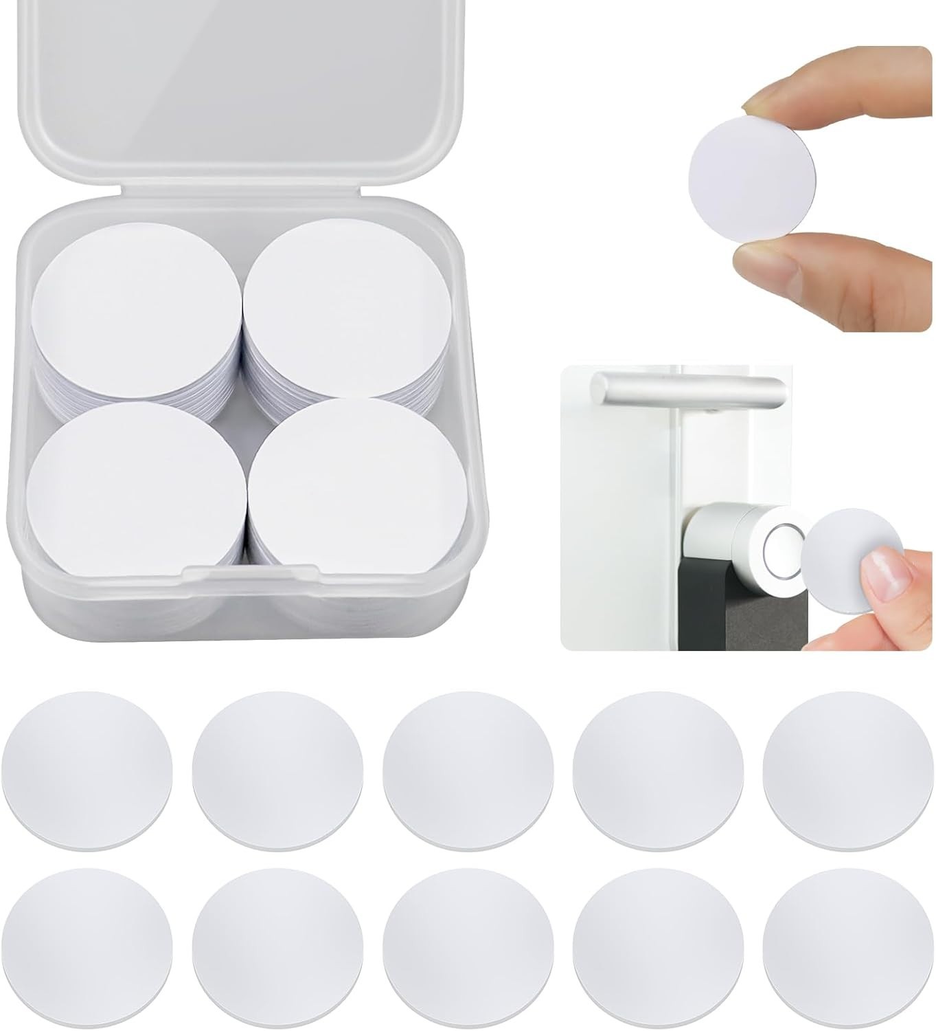 20 Pcs NFC Stickers – 25mm Rewritable Tags with Easy Adhesive Backing