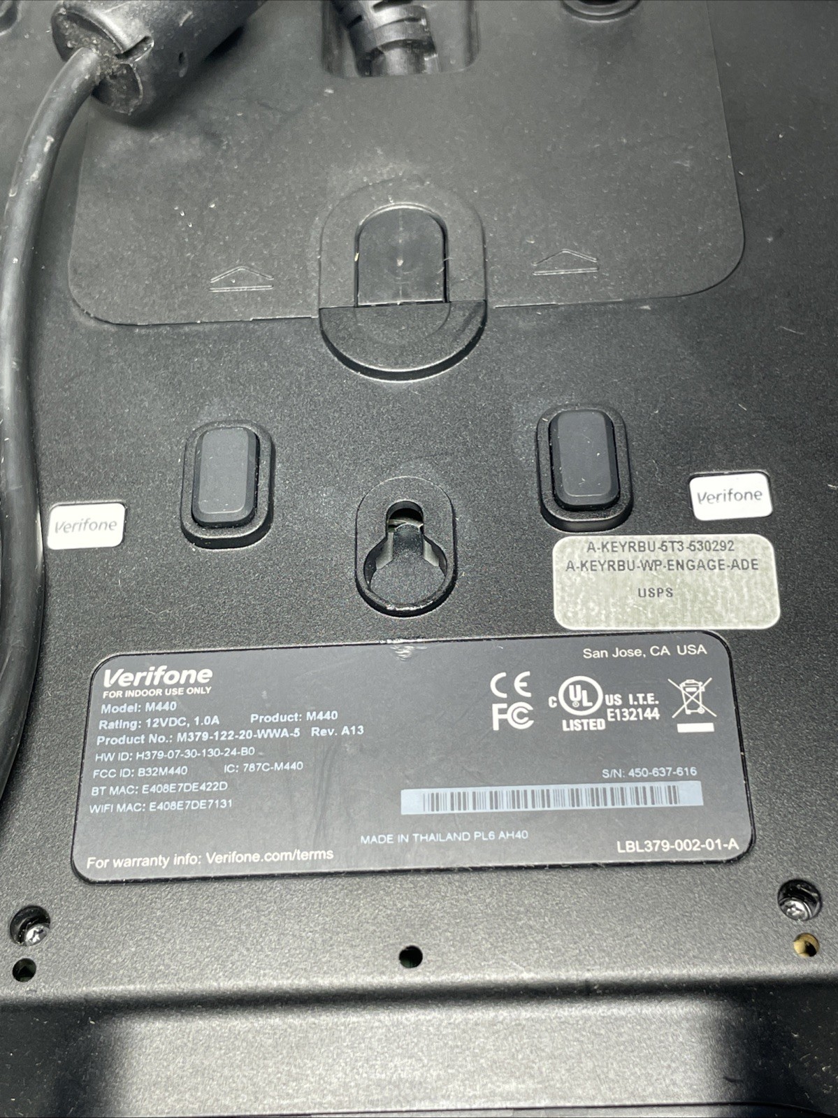 Verifone M440 Multilane Credit Card Terminal, 8″ Display M379-122-20-WWA-5