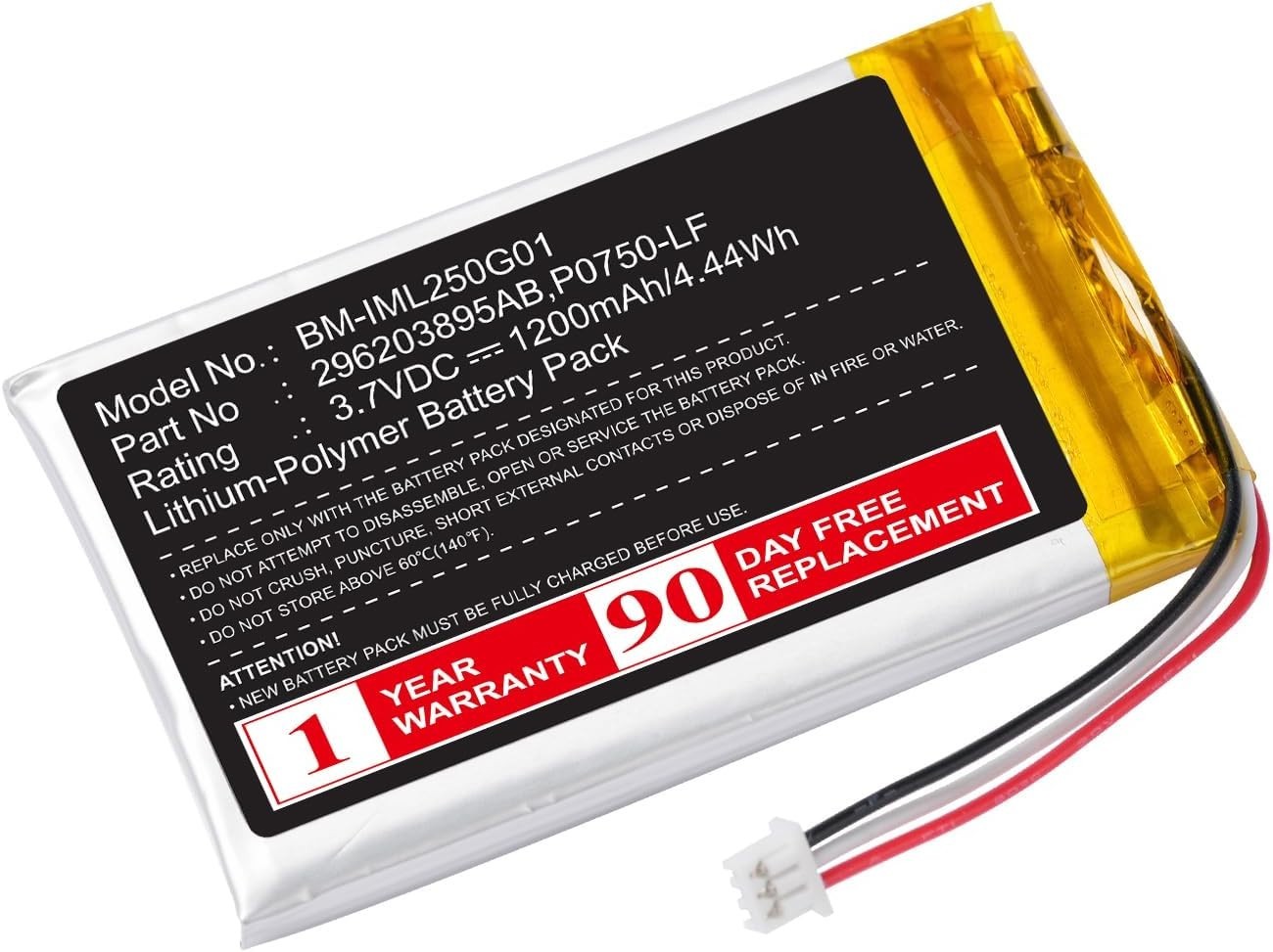 Lightweight Lithium Polymer Battery for Ingenico Link 2500 – Indoor/Outdoor Use