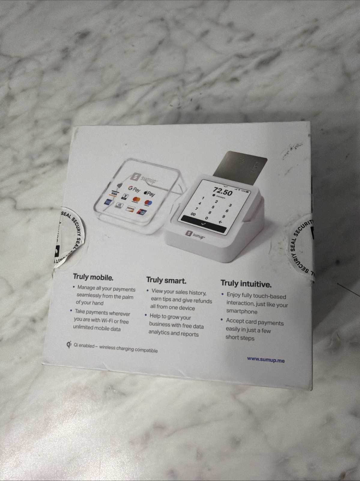 Brand New SumUp Solo Wi-Fi Smart Card Terminal White (815610001)