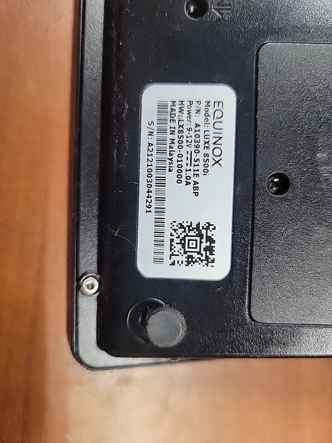 Equinox Luxe 8500i Parts/Repair